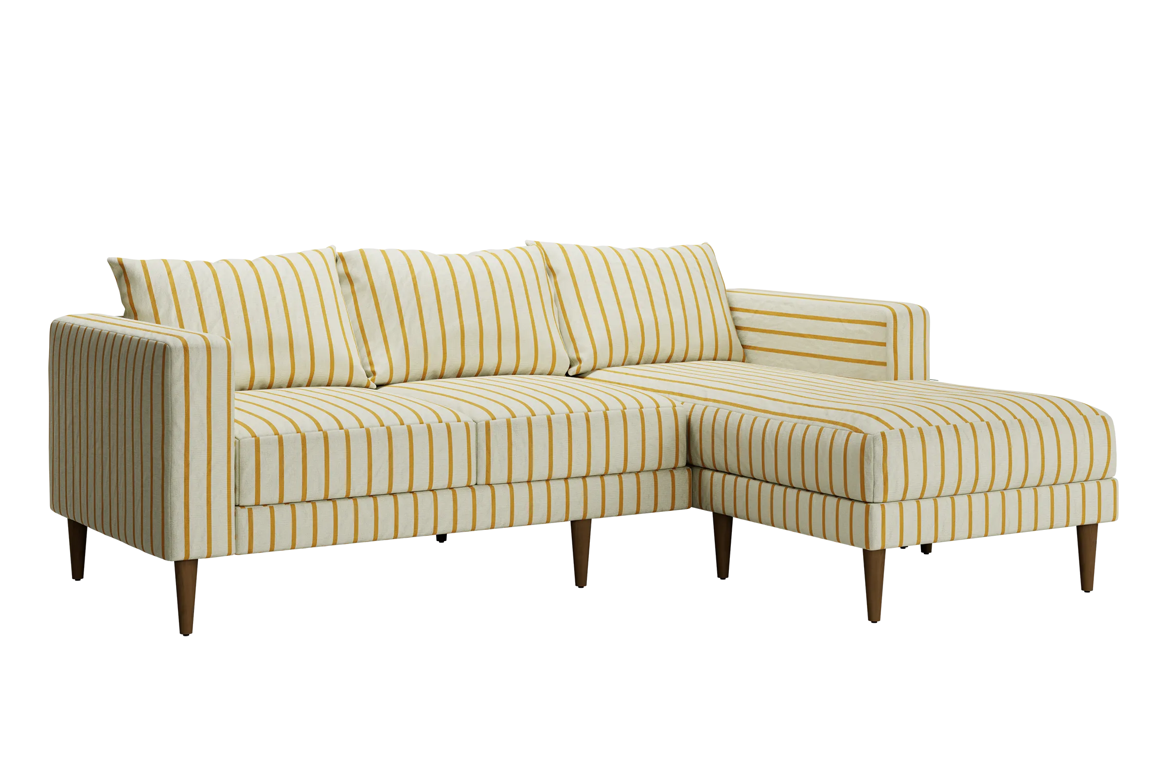 The Essential Sectional in Striped Hemp Blend