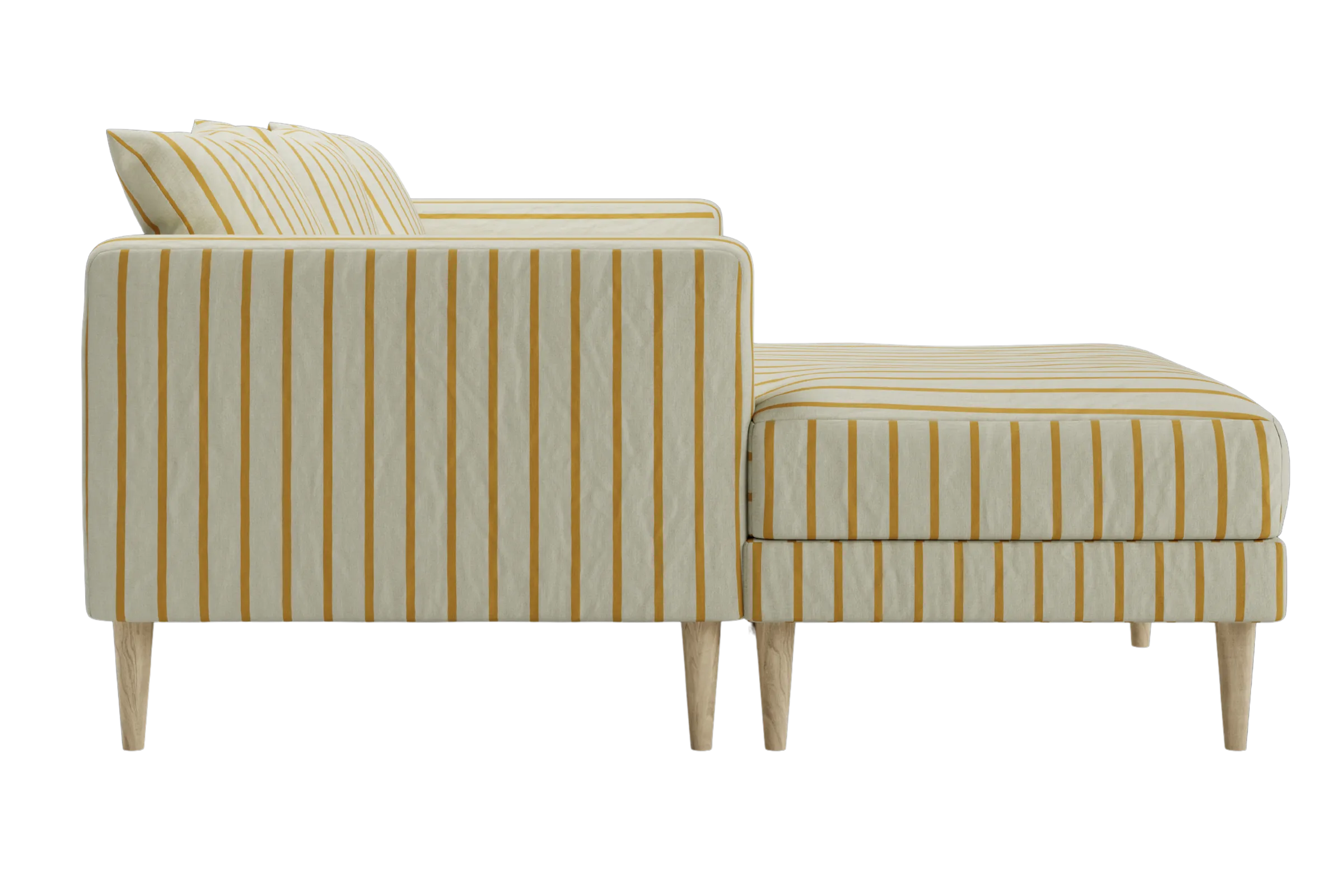 The Essential Sectional in Striped Hemp Blend