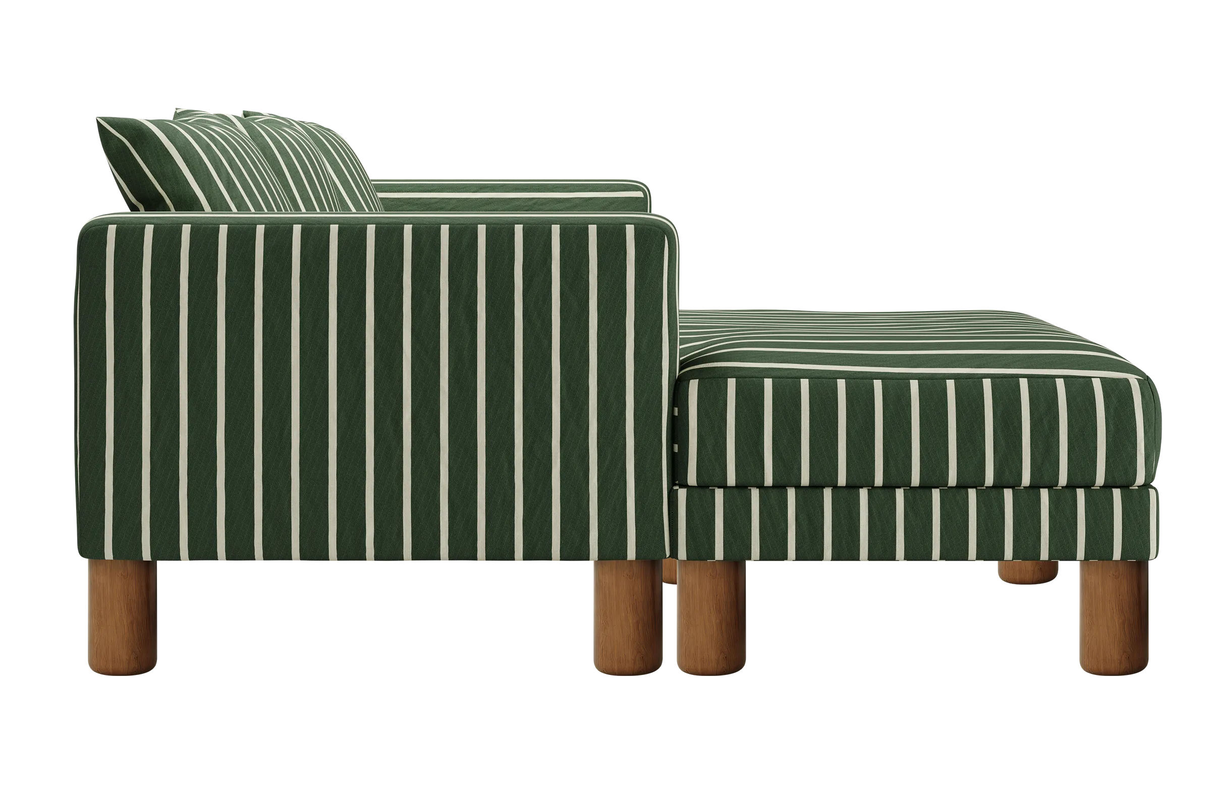 The Essential Sectional in Striped Hemp Blend