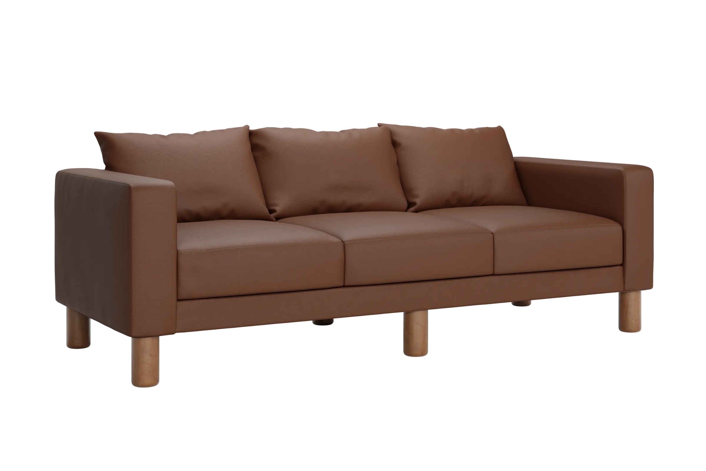 The Essential Sofa in Cactus Leather