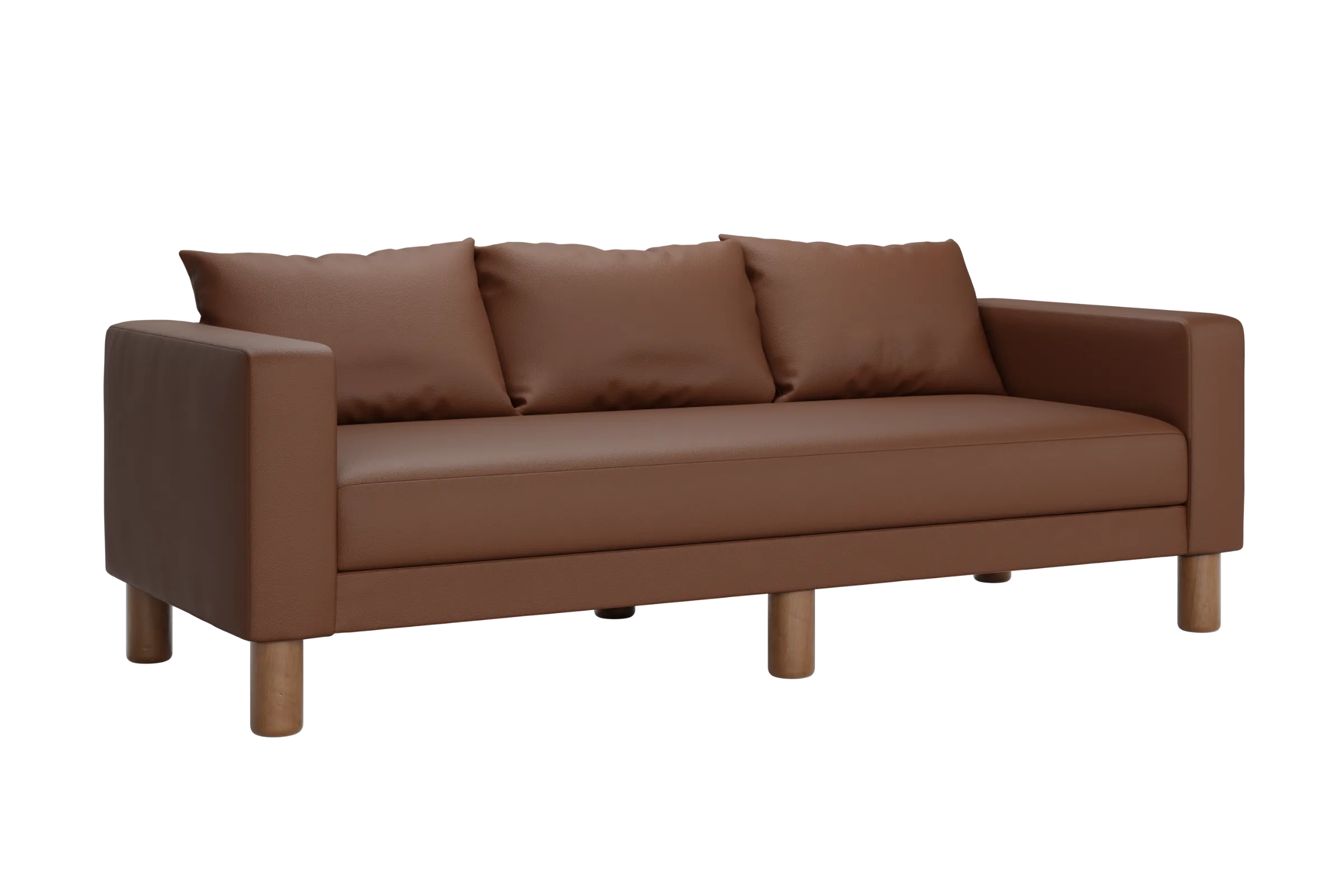 The Essential Sofa in Cactus Leather