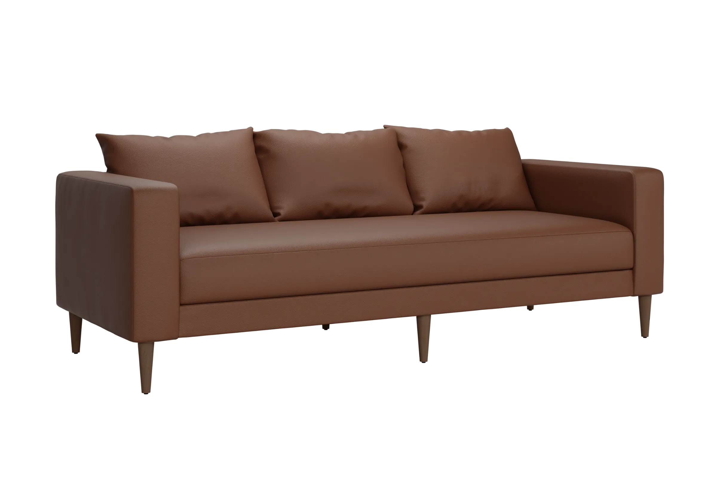 The Essential Sofa in Cactus Leather