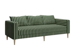 The Essential Sofa in Striped Hemp Blend