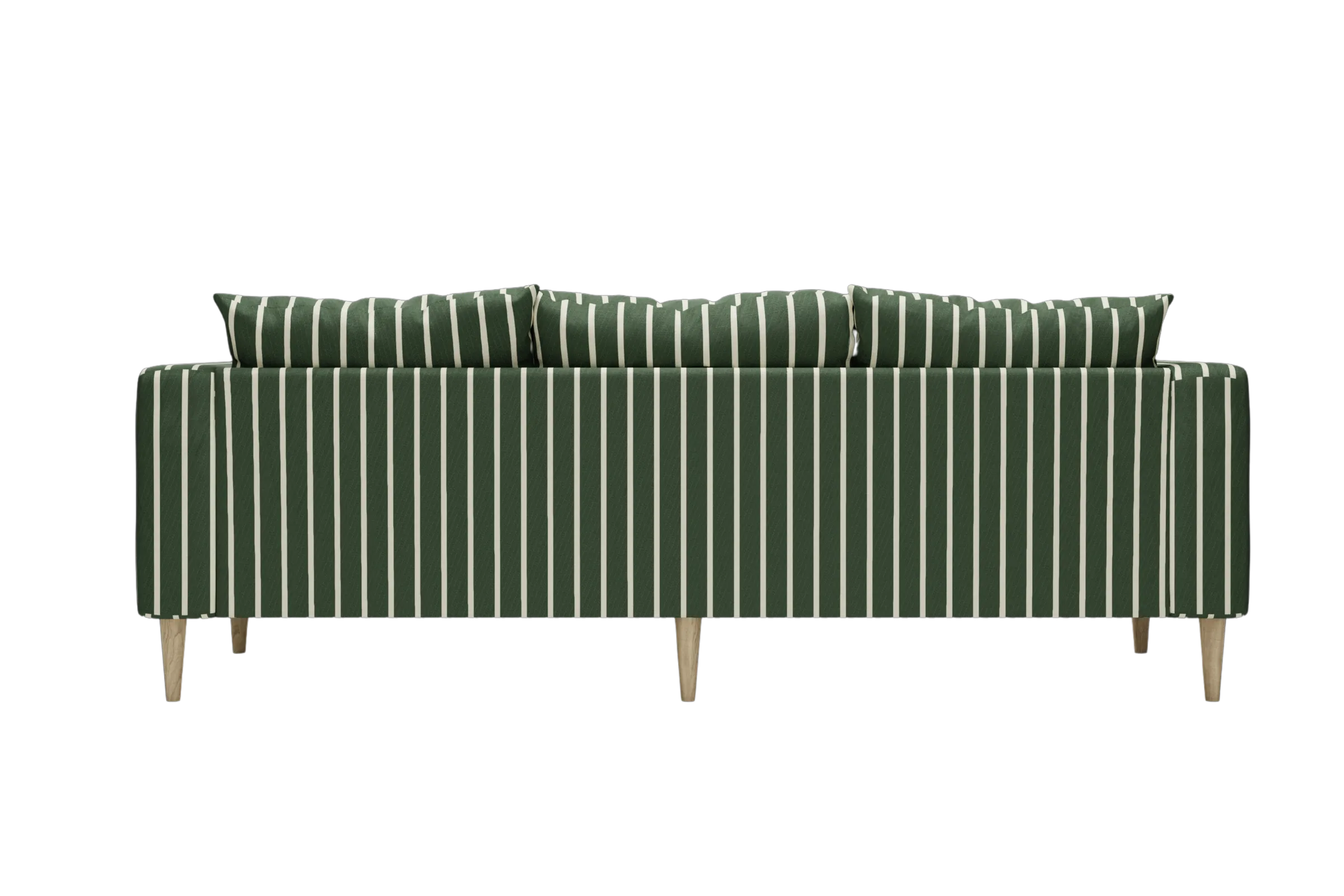 The Essential Sofa in Striped Hemp Blend