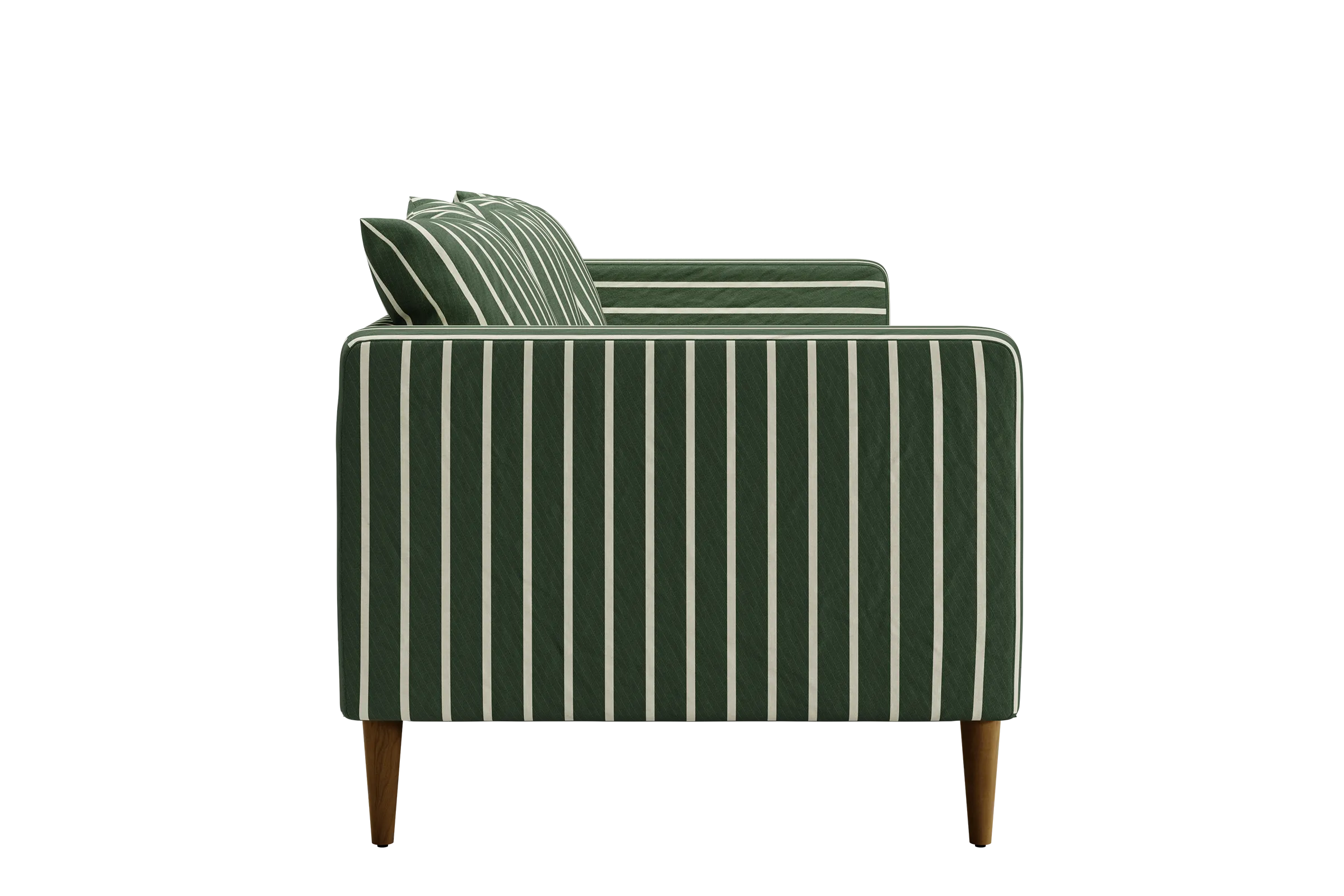 The Essential Sofa in Striped Hemp Blend