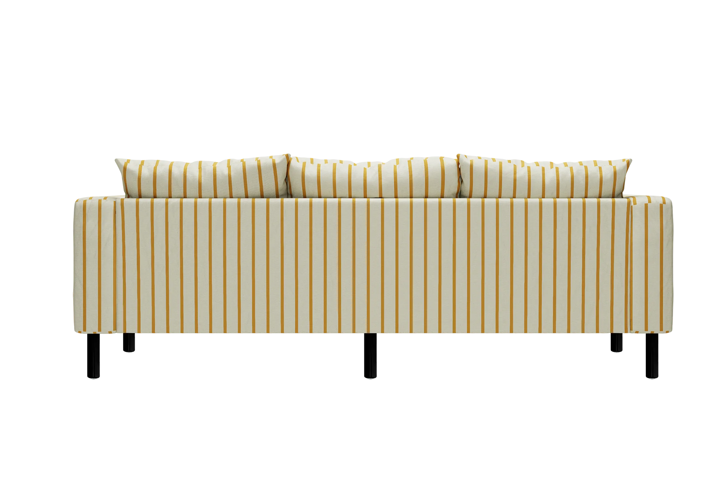 The Essential Sofa in Striped Hemp Blend
