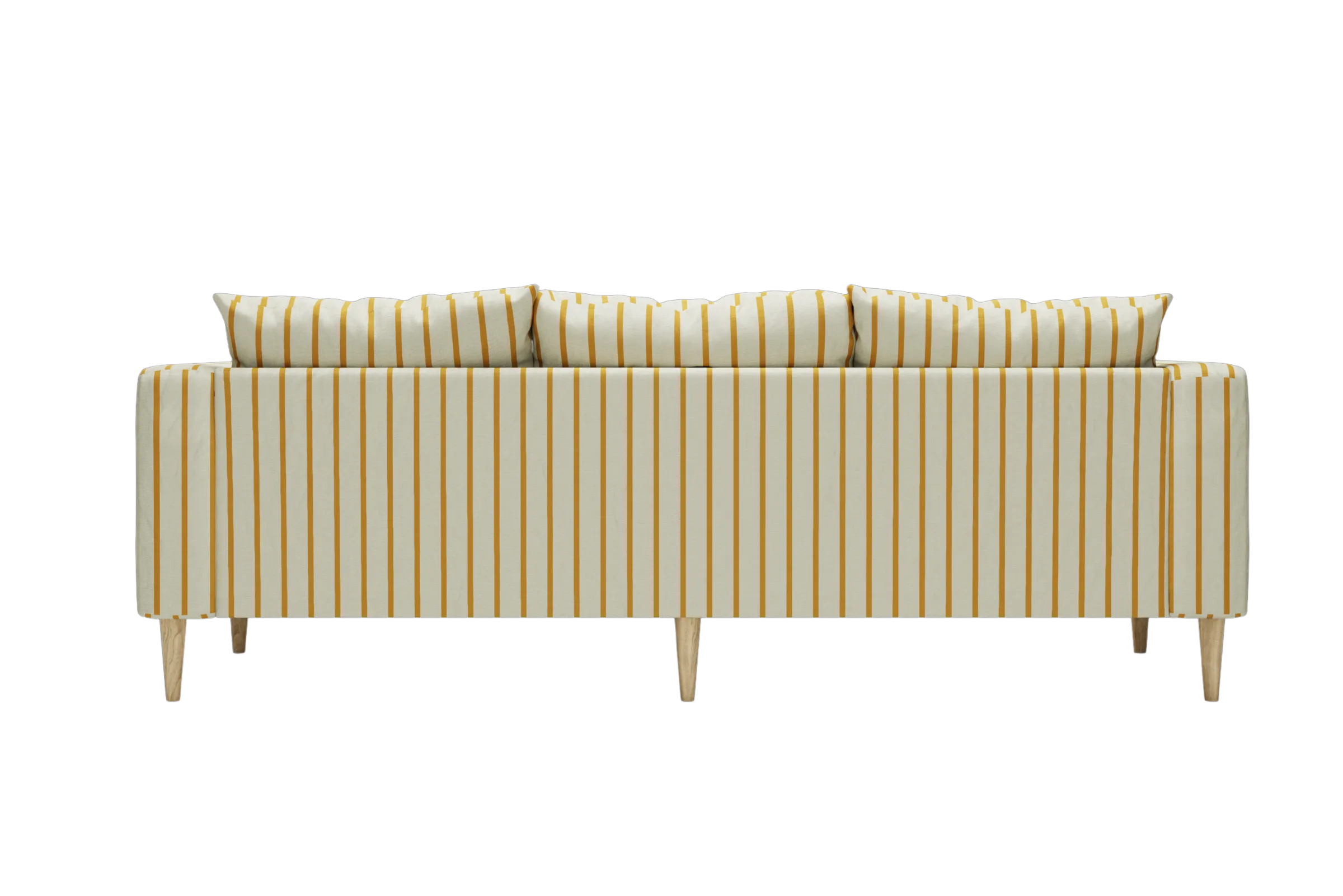 The Essential Sofa in Striped Hemp Blend