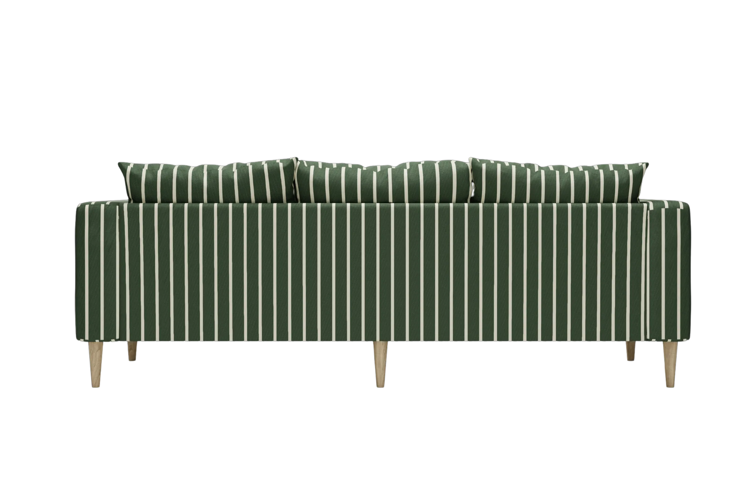 The Essential Sofa in Striped Hemp Blend