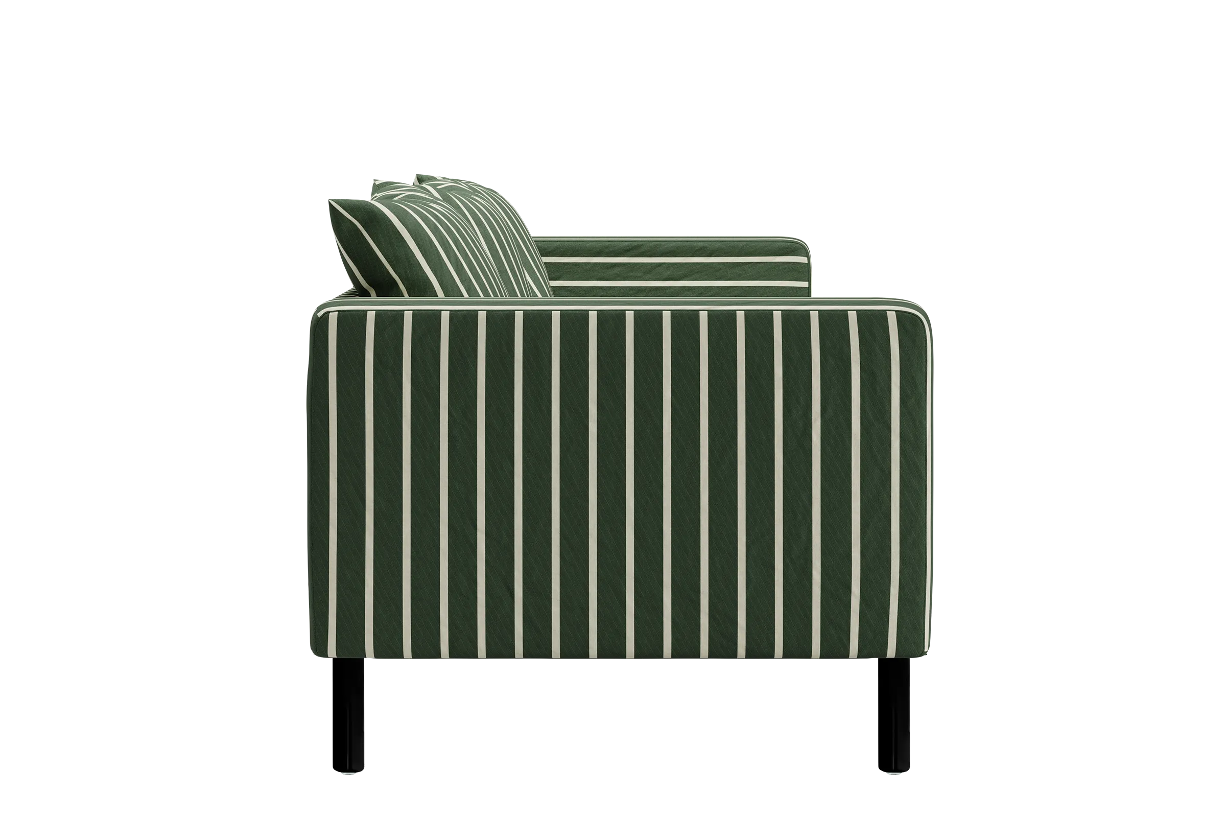 The Essential Sofa in Striped Hemp Blend