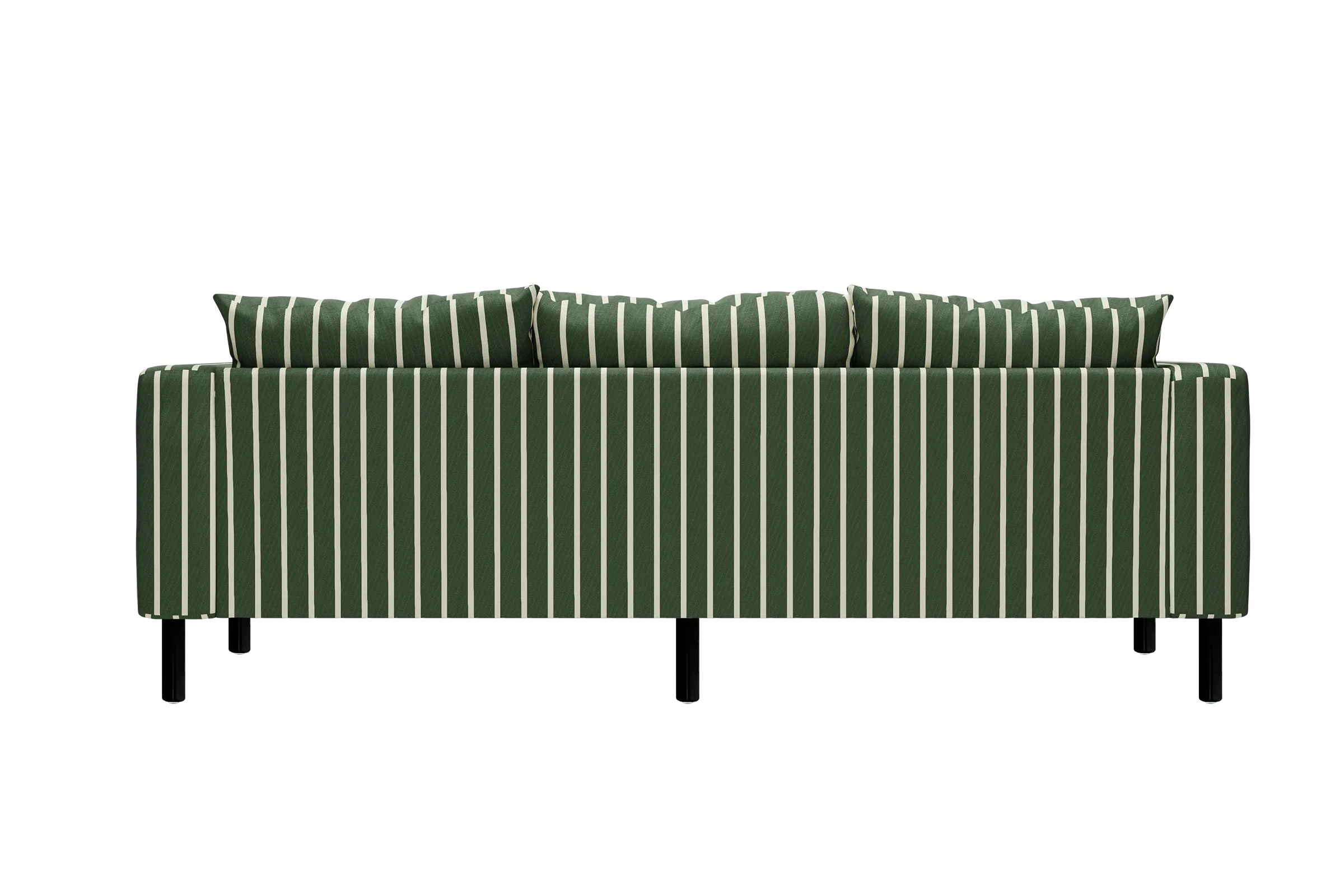 The Essential Sofa in Striped Hemp Blend