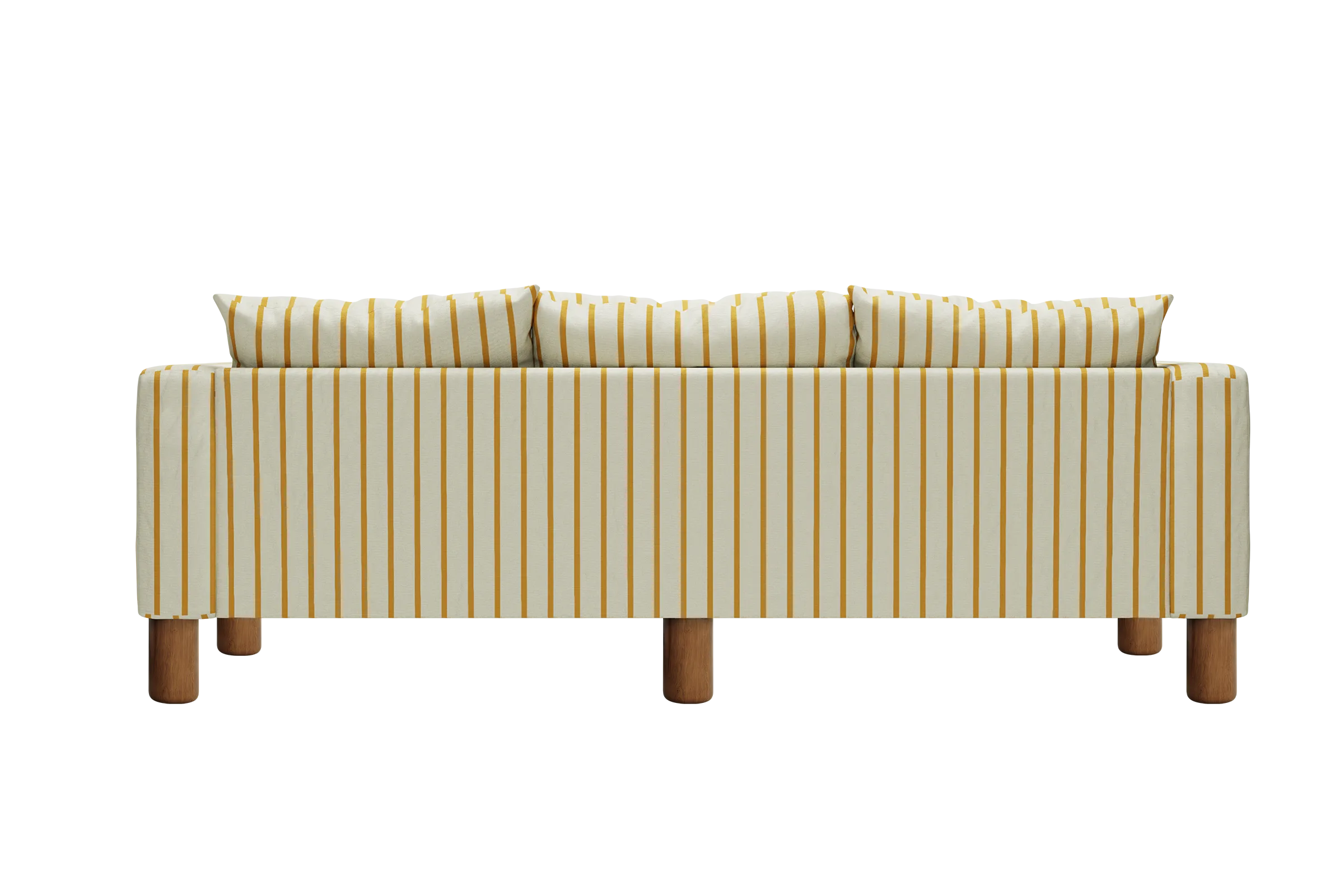 The Essential Sofa in Striped Hemp Blend