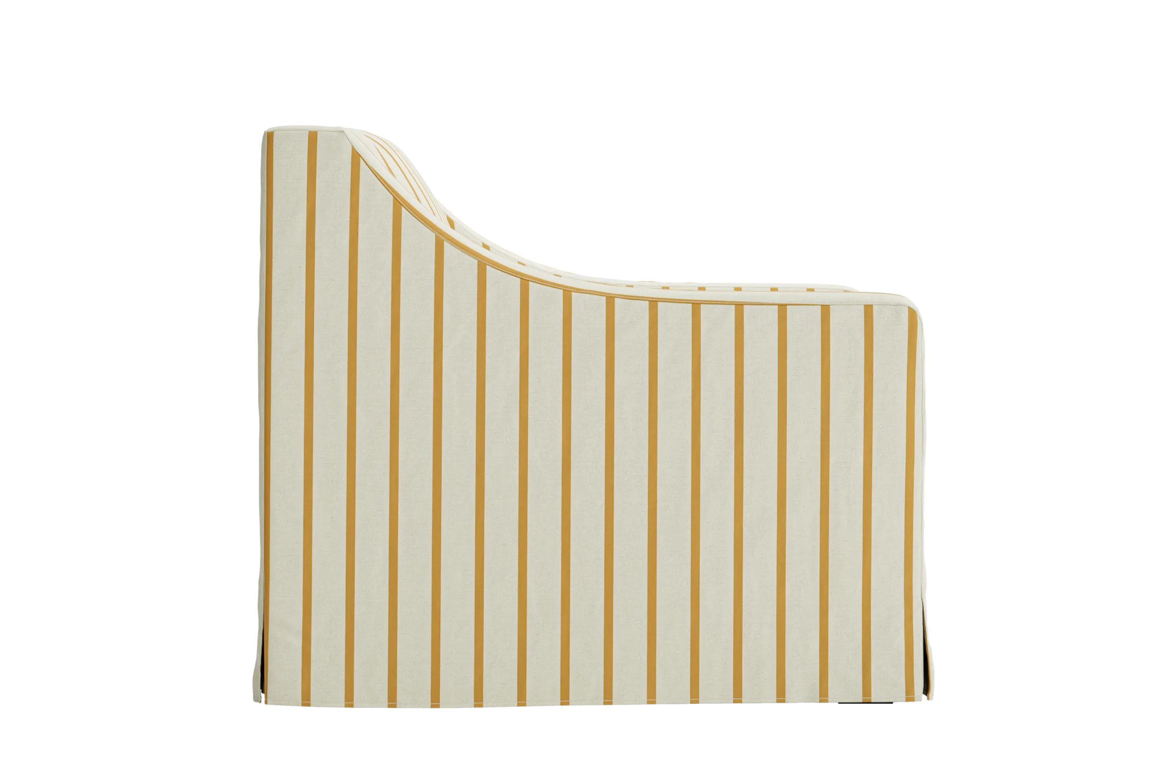The Evergreen Chair in a Striped Hemp Blend