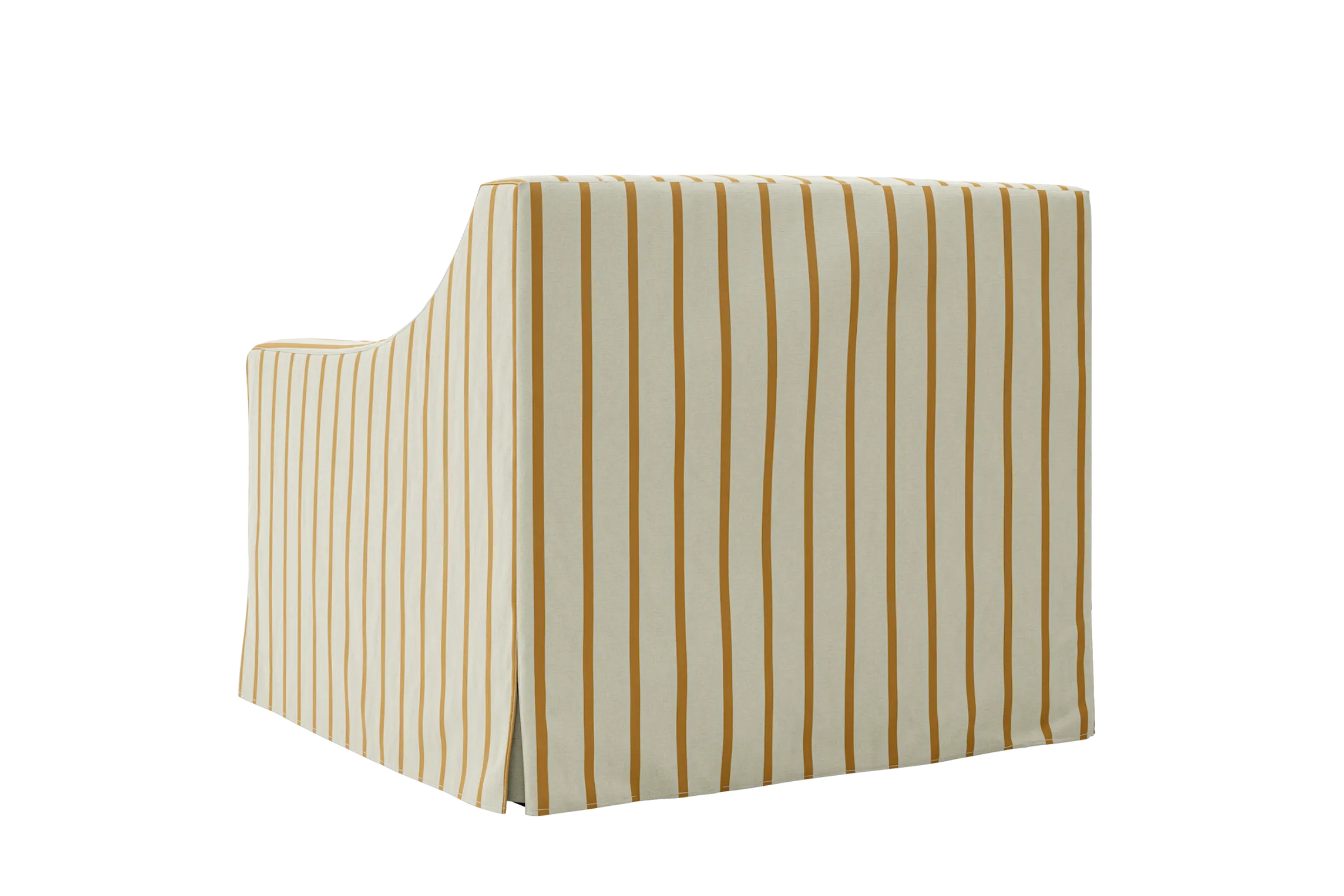 The Evergreen Chair in a Striped Hemp Blend