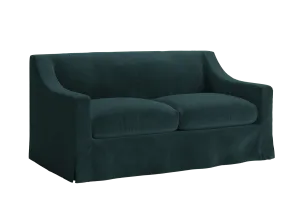 The Evergreen Loveseat in Recycled Velvet