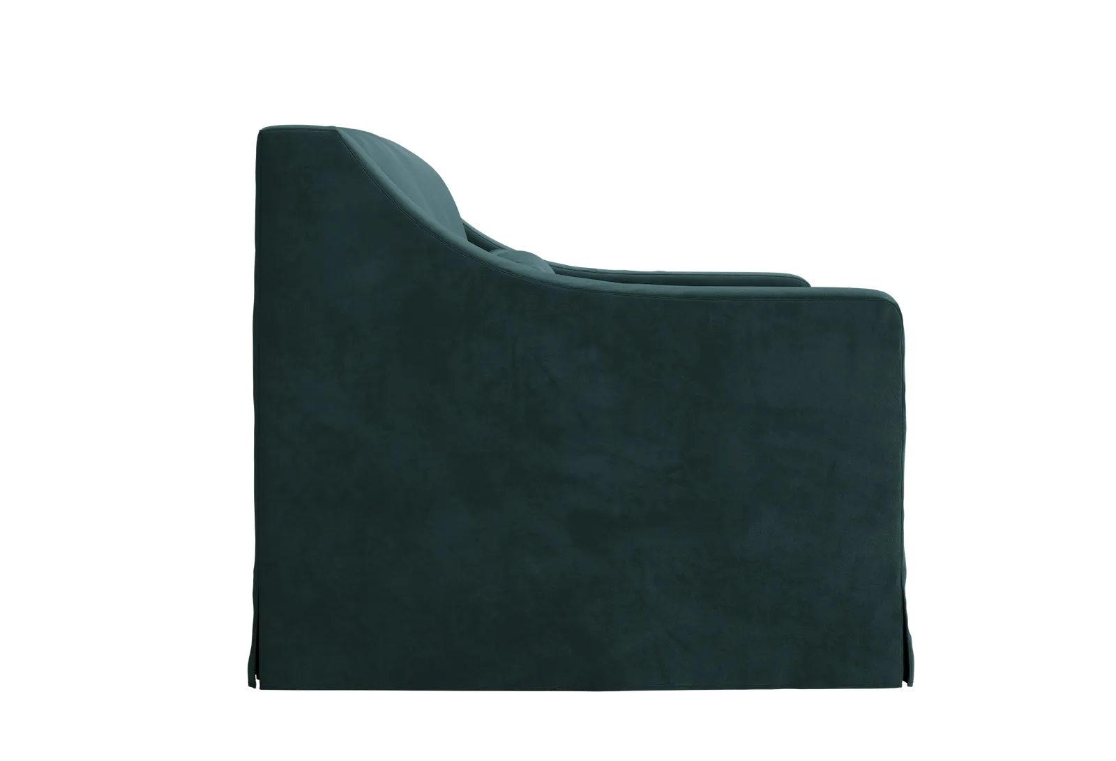 The Evergreen Loveseat in Recycled Velvet