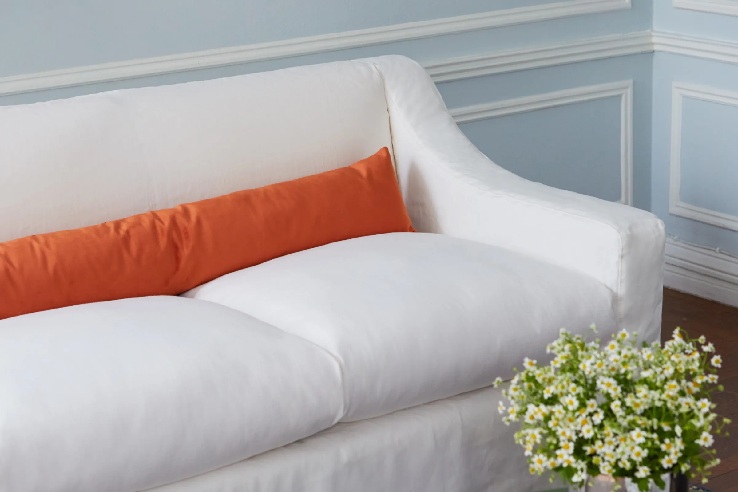 The Evergreen Loveseat in Recycled Velvet