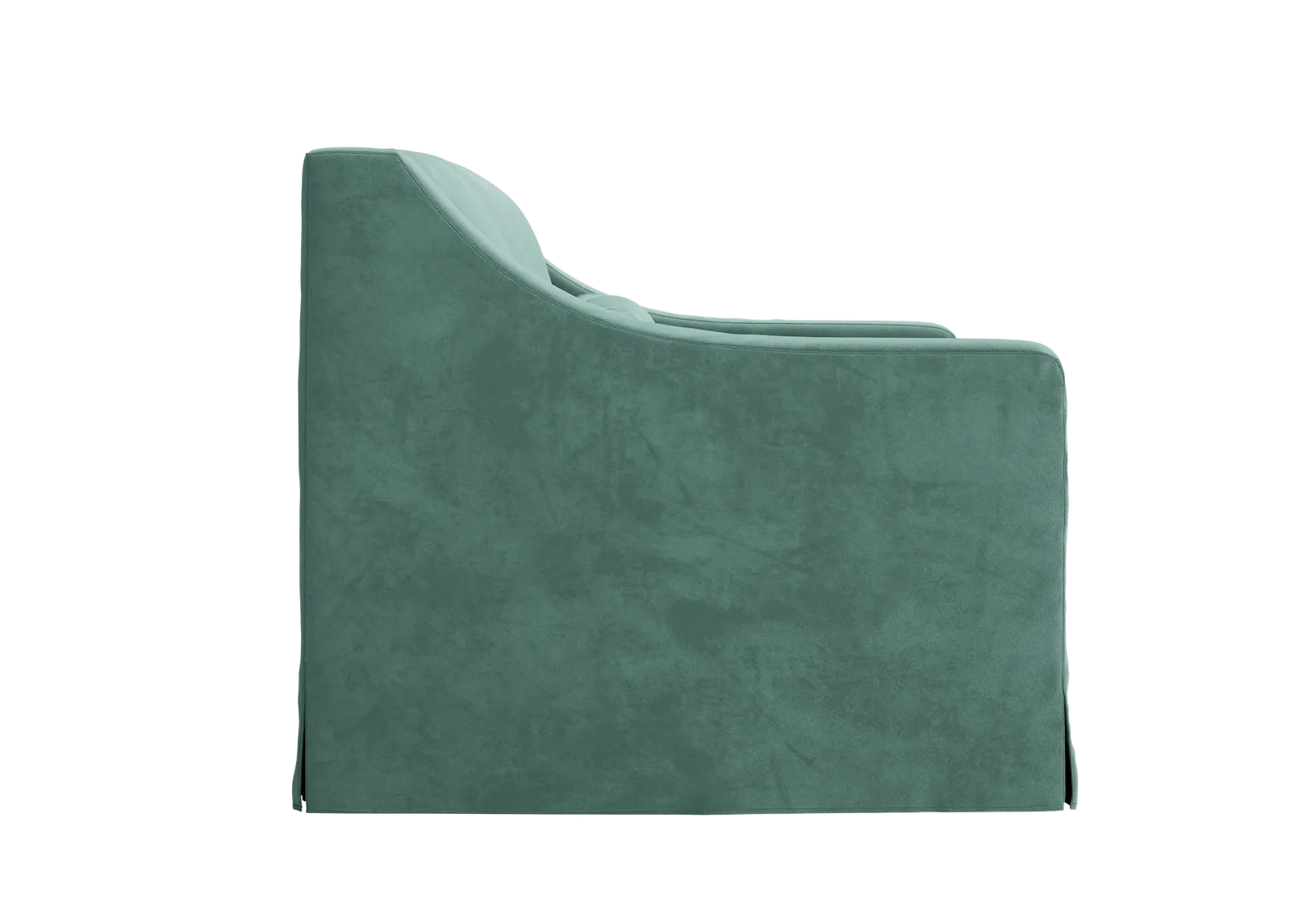 The Evergreen Loveseat in Recycled Velvet