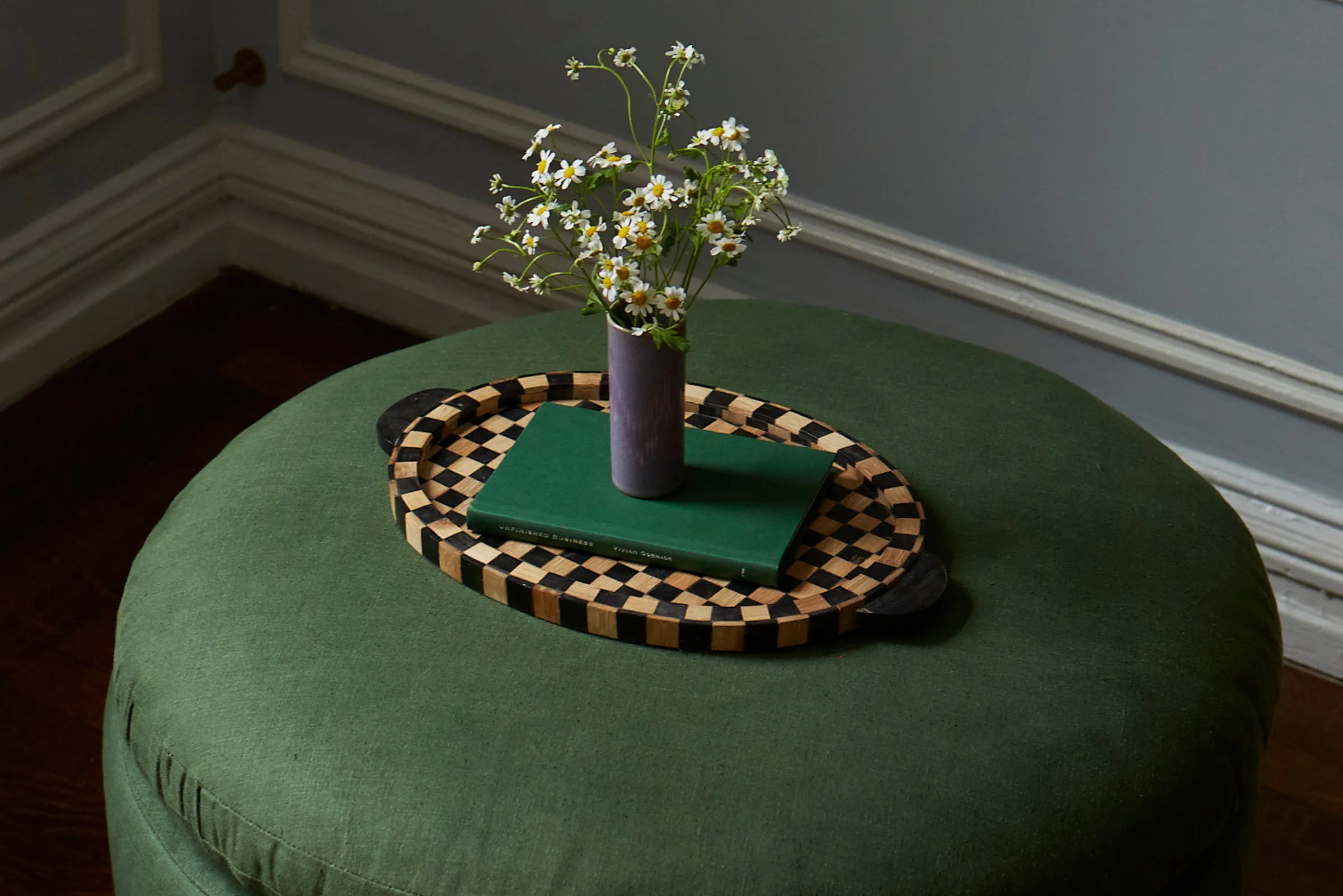 The Evergreen Ottoman in Hemp