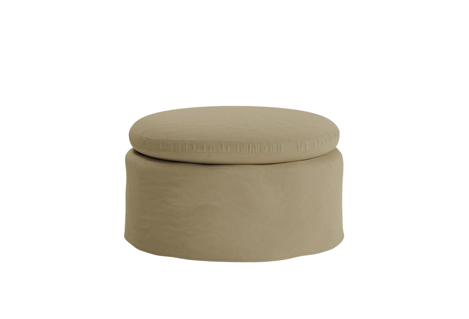The Evergreen Ottoman in Hemp