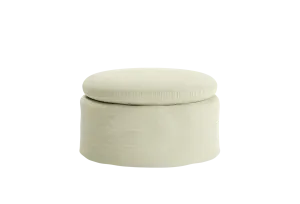 The Evergreen Ottoman in Hemp