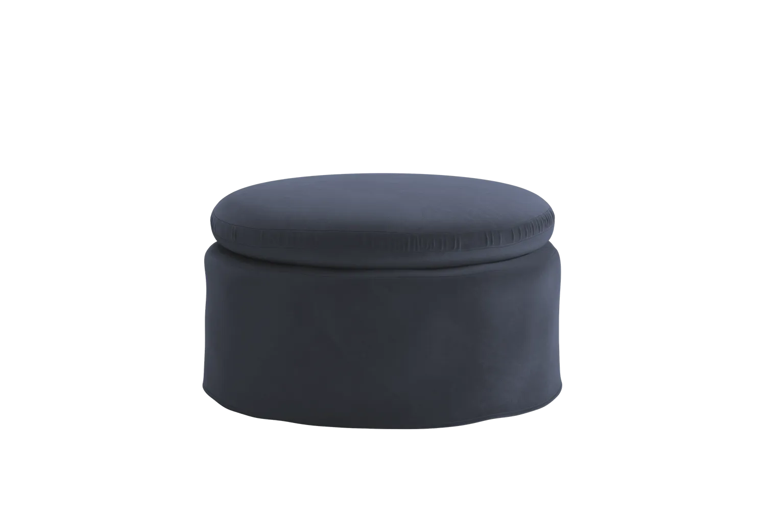 The Evergreen Ottoman in Recycled Velvet