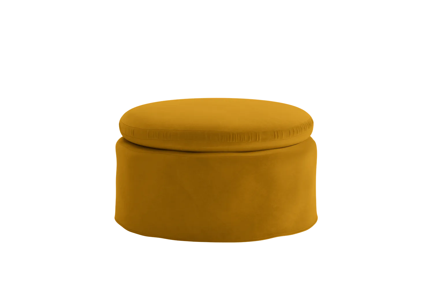 The Evergreen Ottoman in Recycled Velvet