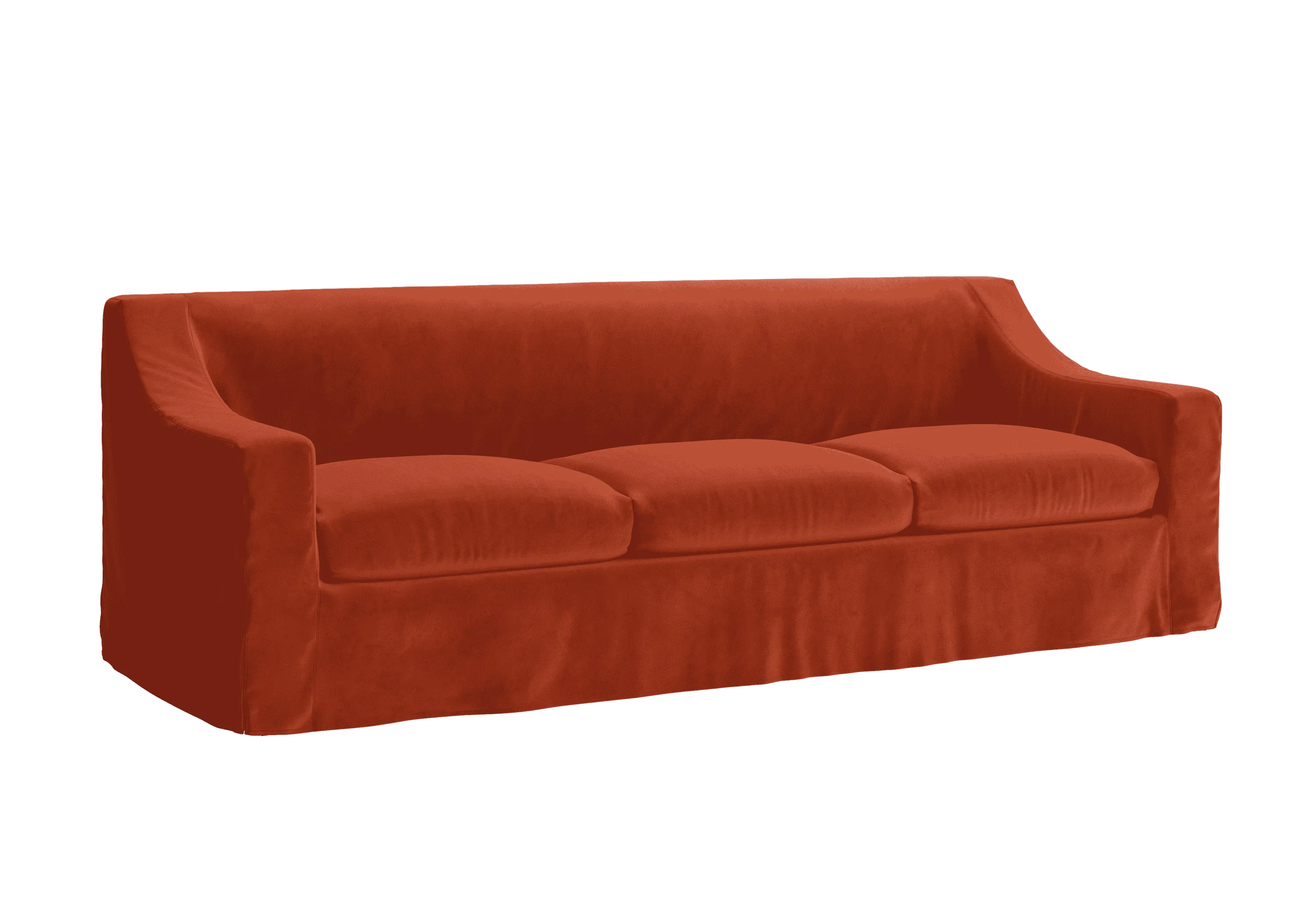 The Evergreen Sofa in Recycled Velvet