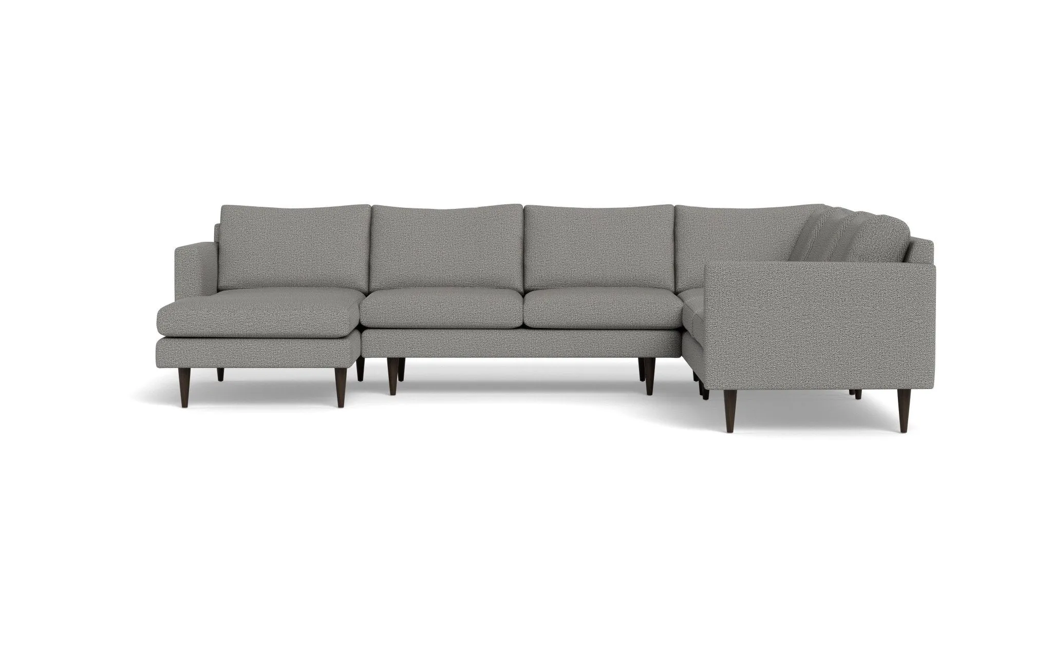 Wallace 131" Untufted Corner Sectionals w. Left Chaise