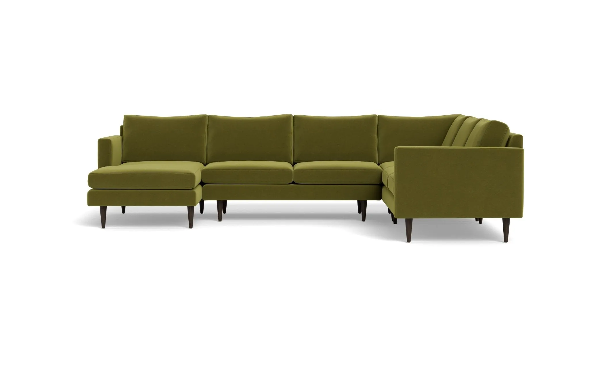 Wallace 131" Untufted Corner Sectionals w. Left Chaise