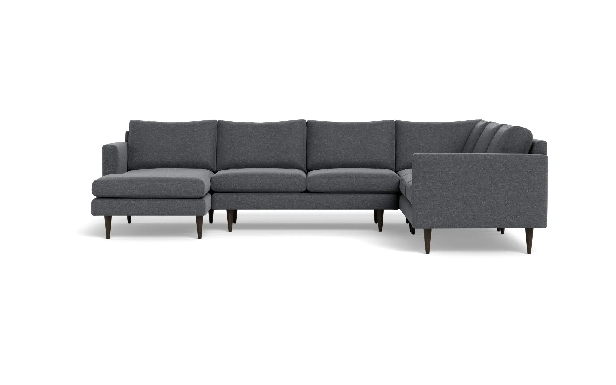 Wallace 131" Untufted Corner Sectionals w. Left Chaise