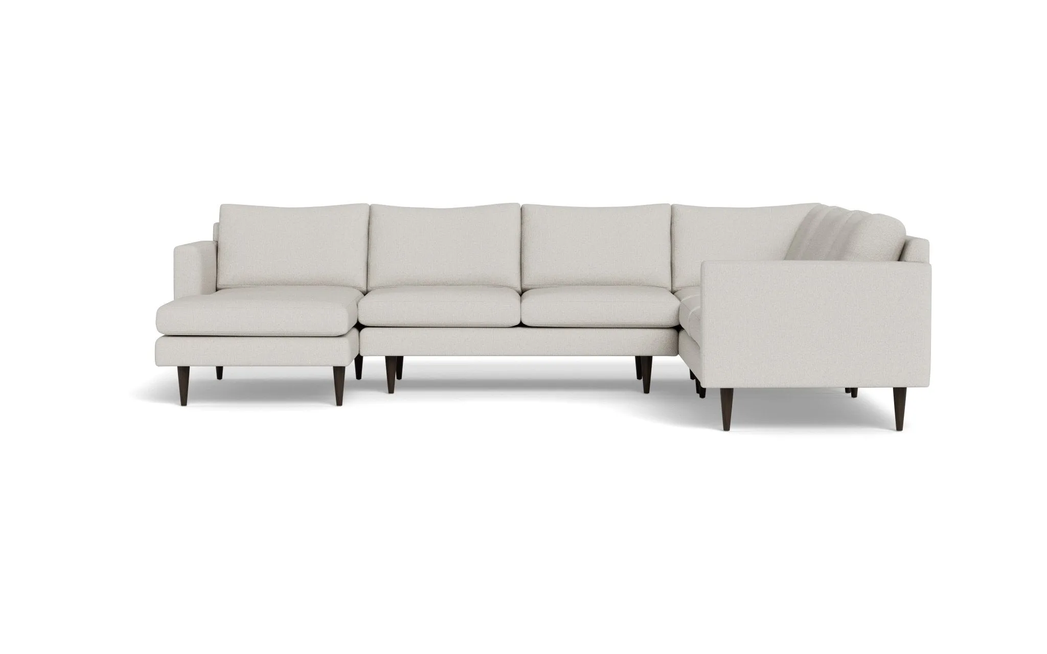 Wallace 131" Untufted Corner Sectionals w. Left Chaise