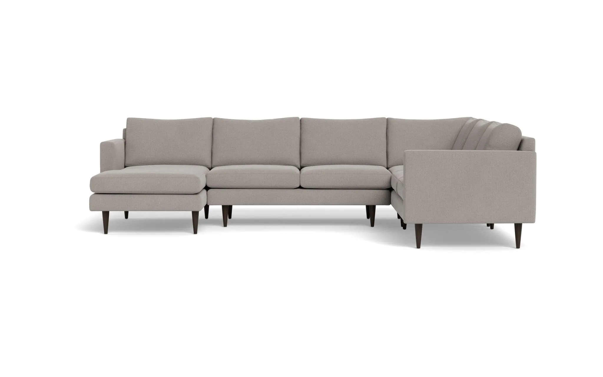 Wallace 131" Untufted Corner Sectionals w. Left Chaise