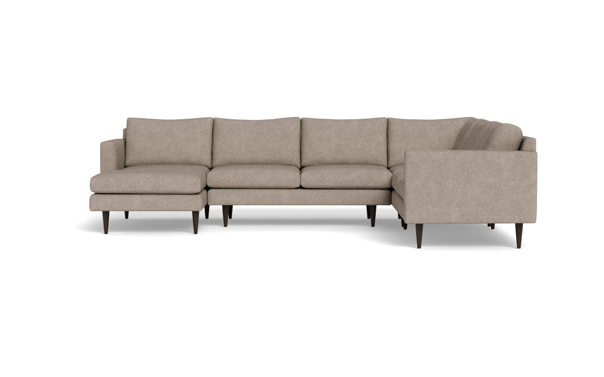 Wallace 131" Untufted Corner Sectionals w. Left Chaise
