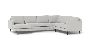 Wallace 131" Untufted Corner Sectionals w. Left Chaise