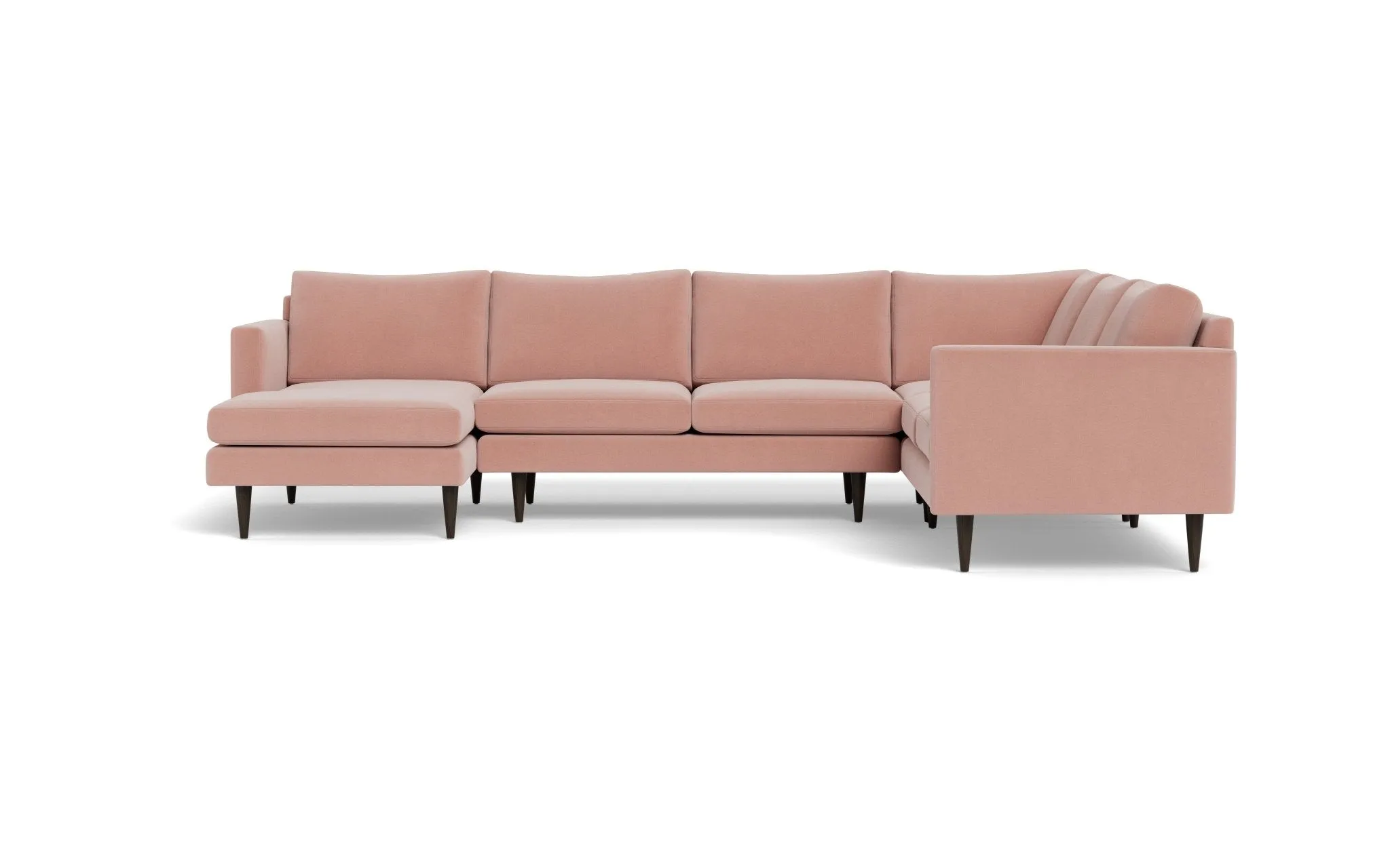 Wallace 131" Untufted Corner Sectionals w. Left Chaise