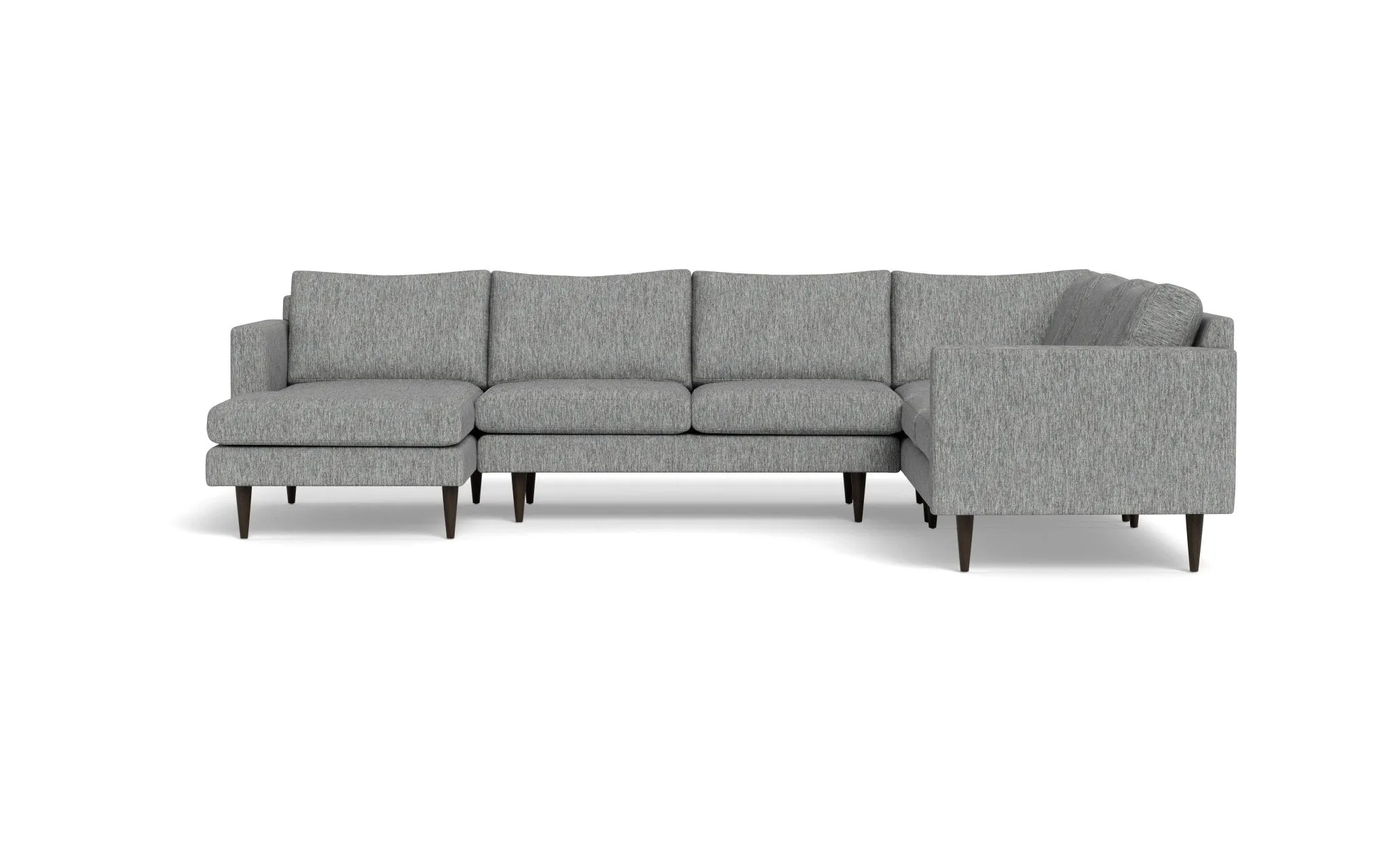Wallace 131" Untufted Corner Sectionals w. Left Chaise