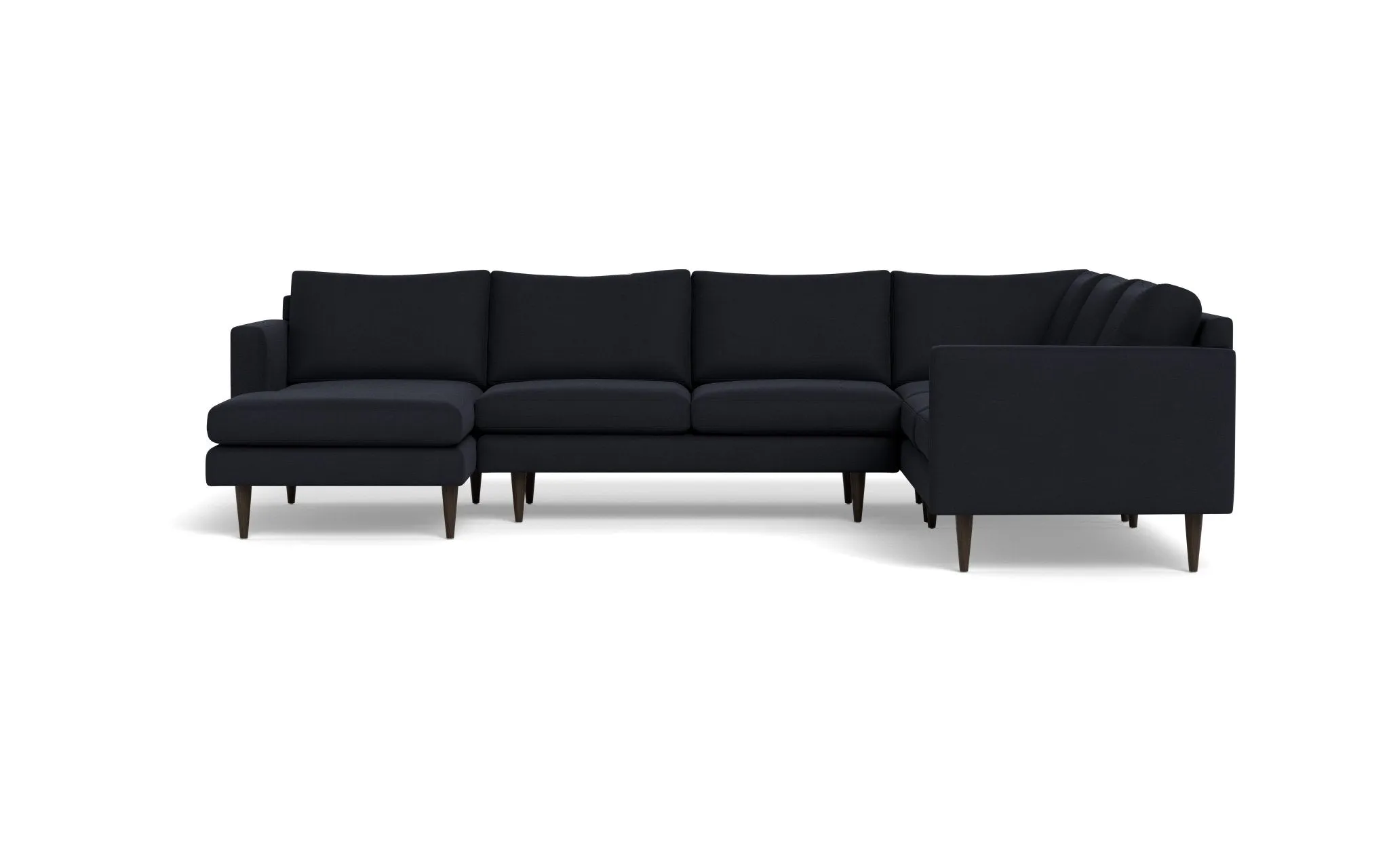 Wallace 131" Untufted Corner Sectionals w. Left Chaise