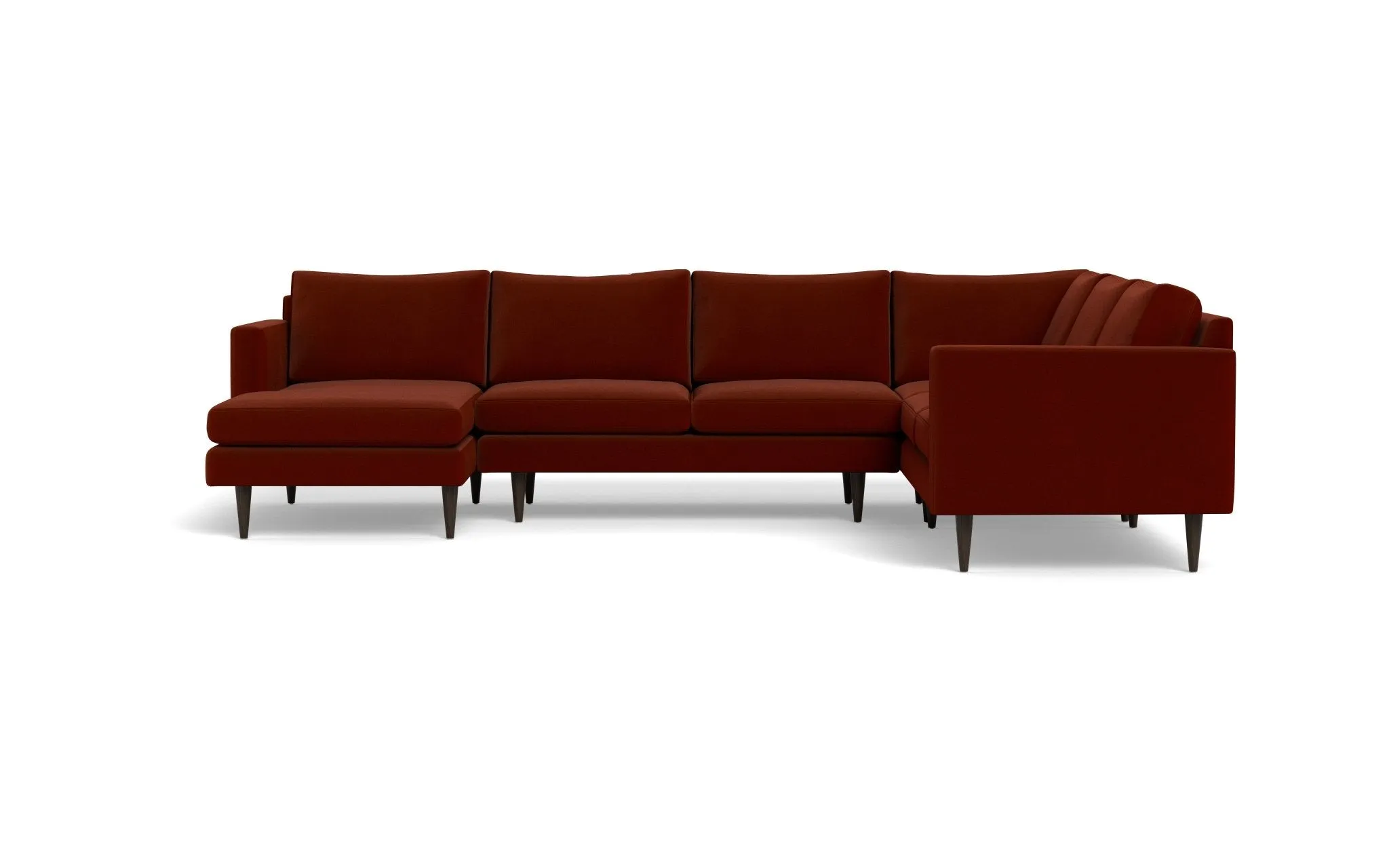 Wallace 131" Untufted Corner Sectionals w. Left Chaise