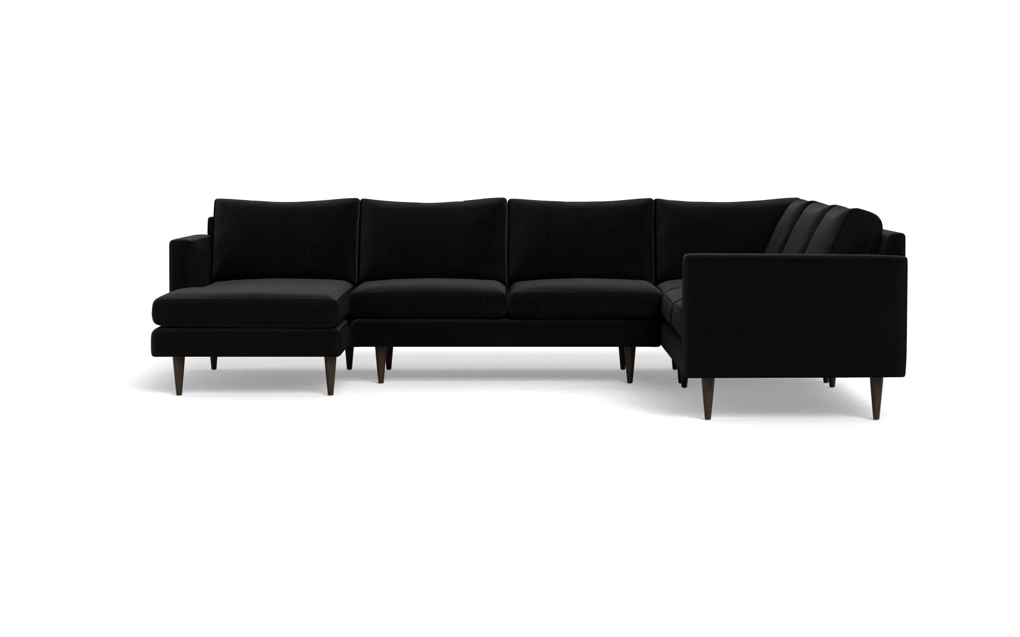 Wallace 131" Untufted Corner Sectionals w. Left Chaise