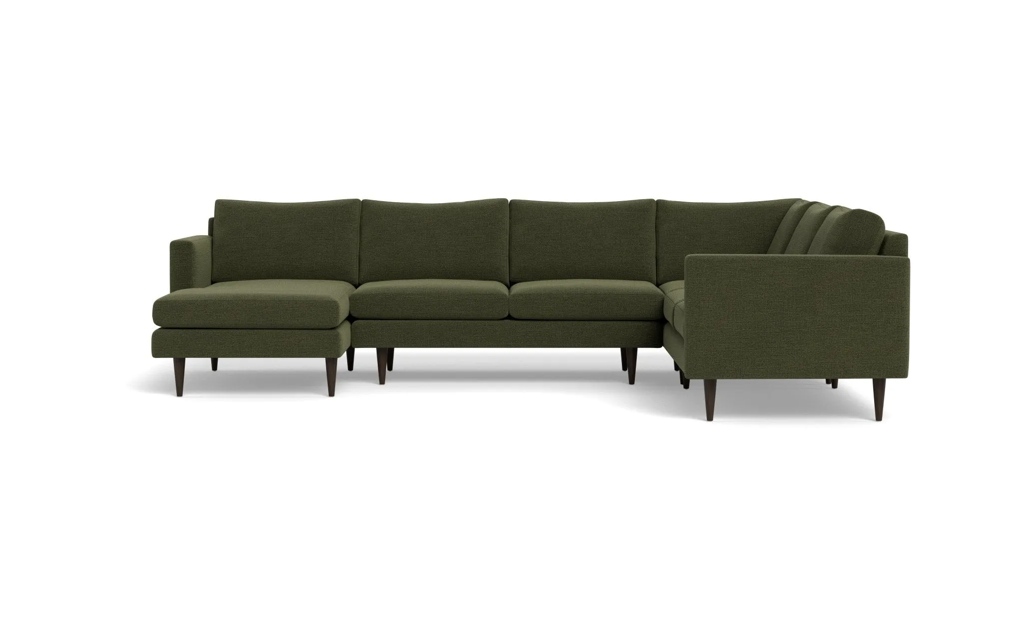 Wallace 131" Untufted Corner Sectionals w. Left Chaise