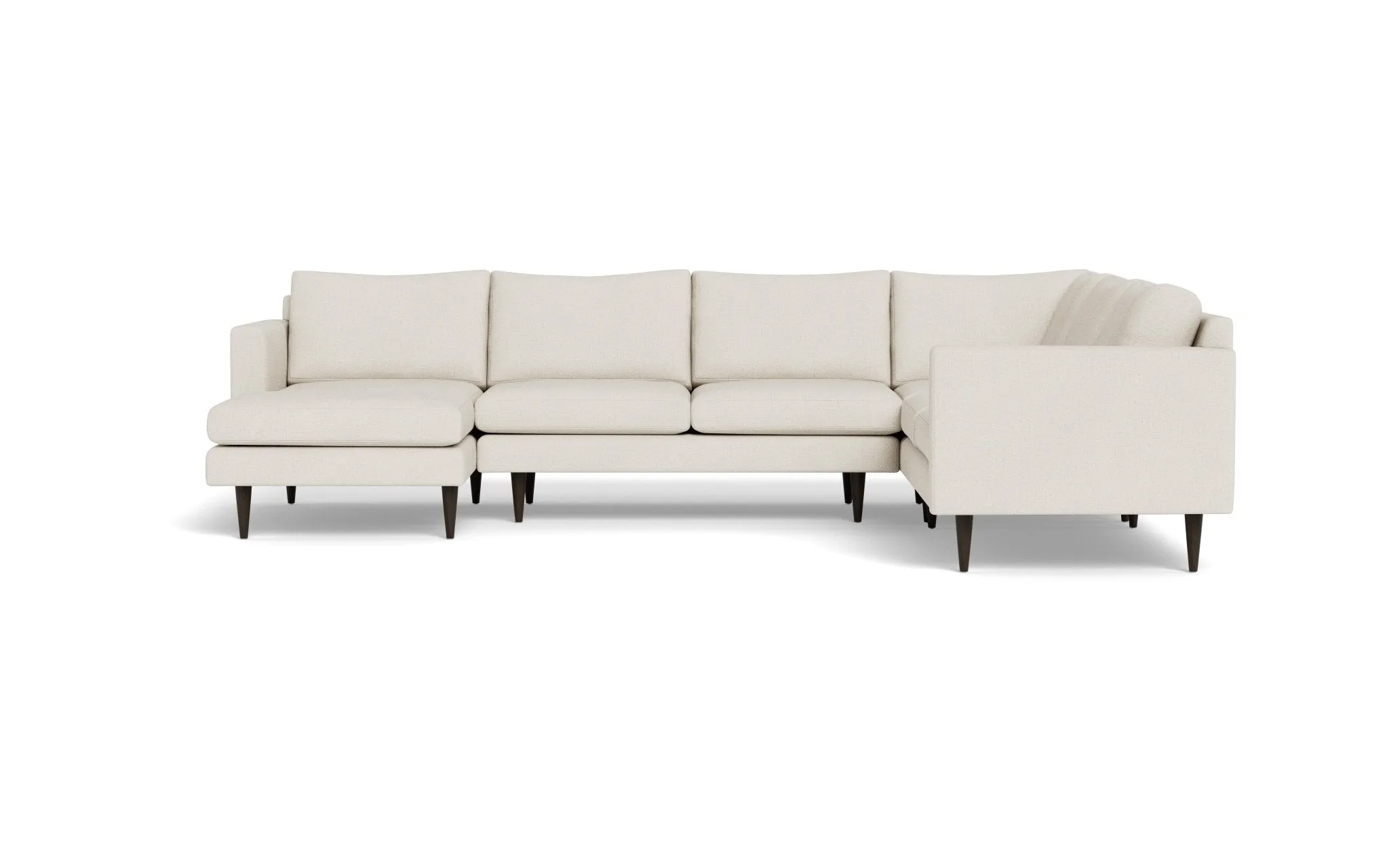 Wallace 131" Untufted Corner Sectionals w. Left Chaise