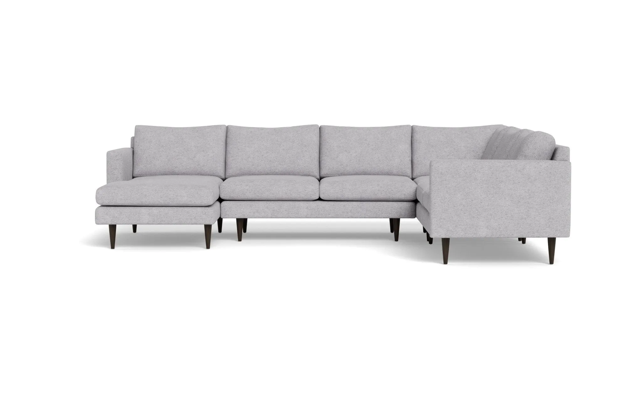 Wallace 131" Untufted Corner Sectionals w. Left Chaise