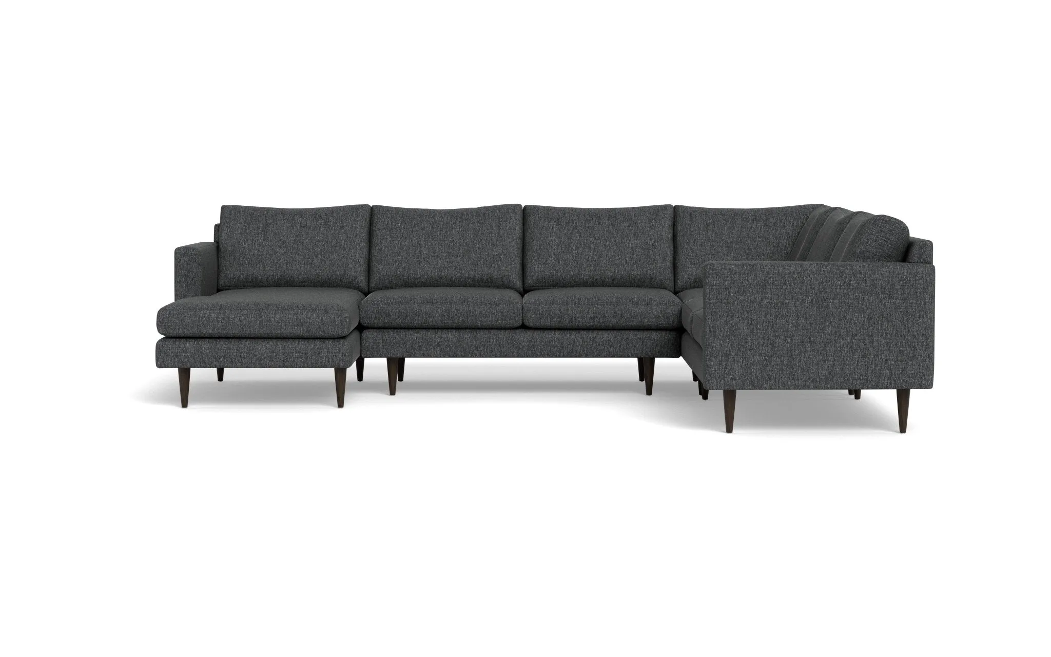 Wallace 131" Untufted Corner Sectionals w. Left Chaise