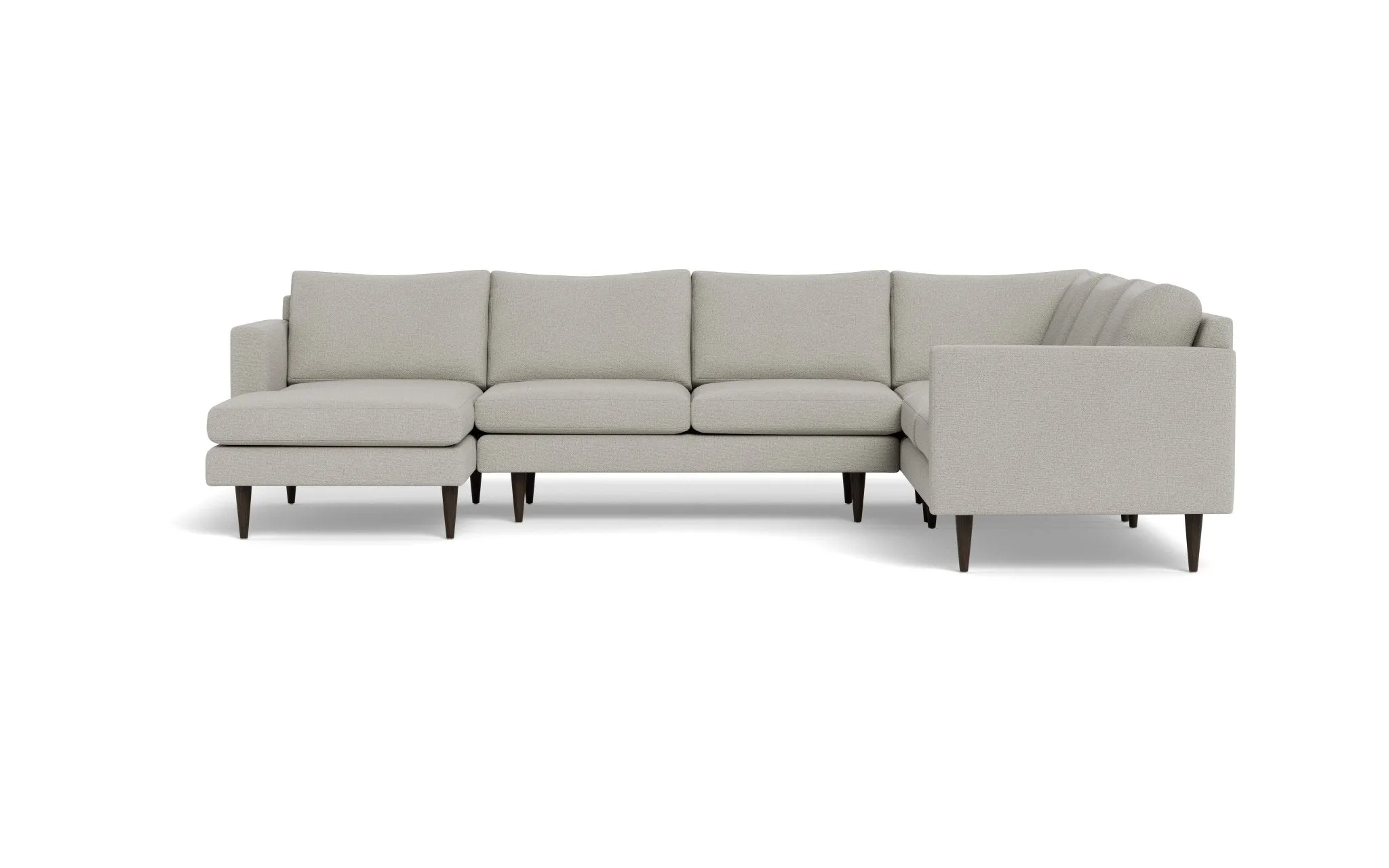 Wallace 131" Untufted Corner Sectionals w. Left Chaise