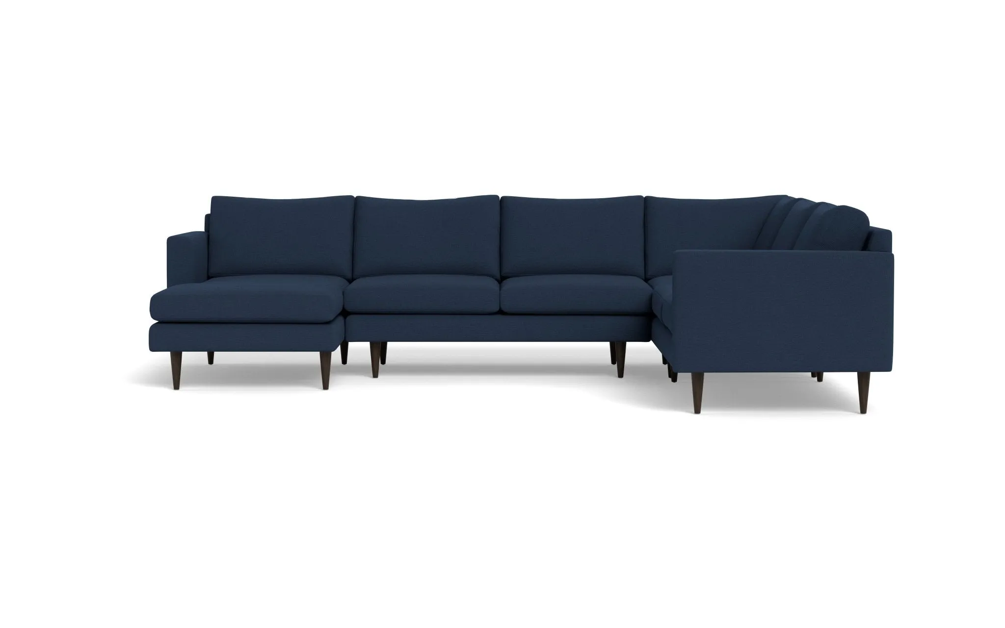 Wallace 131" Untufted Corner Sectionals w. Left Chaise