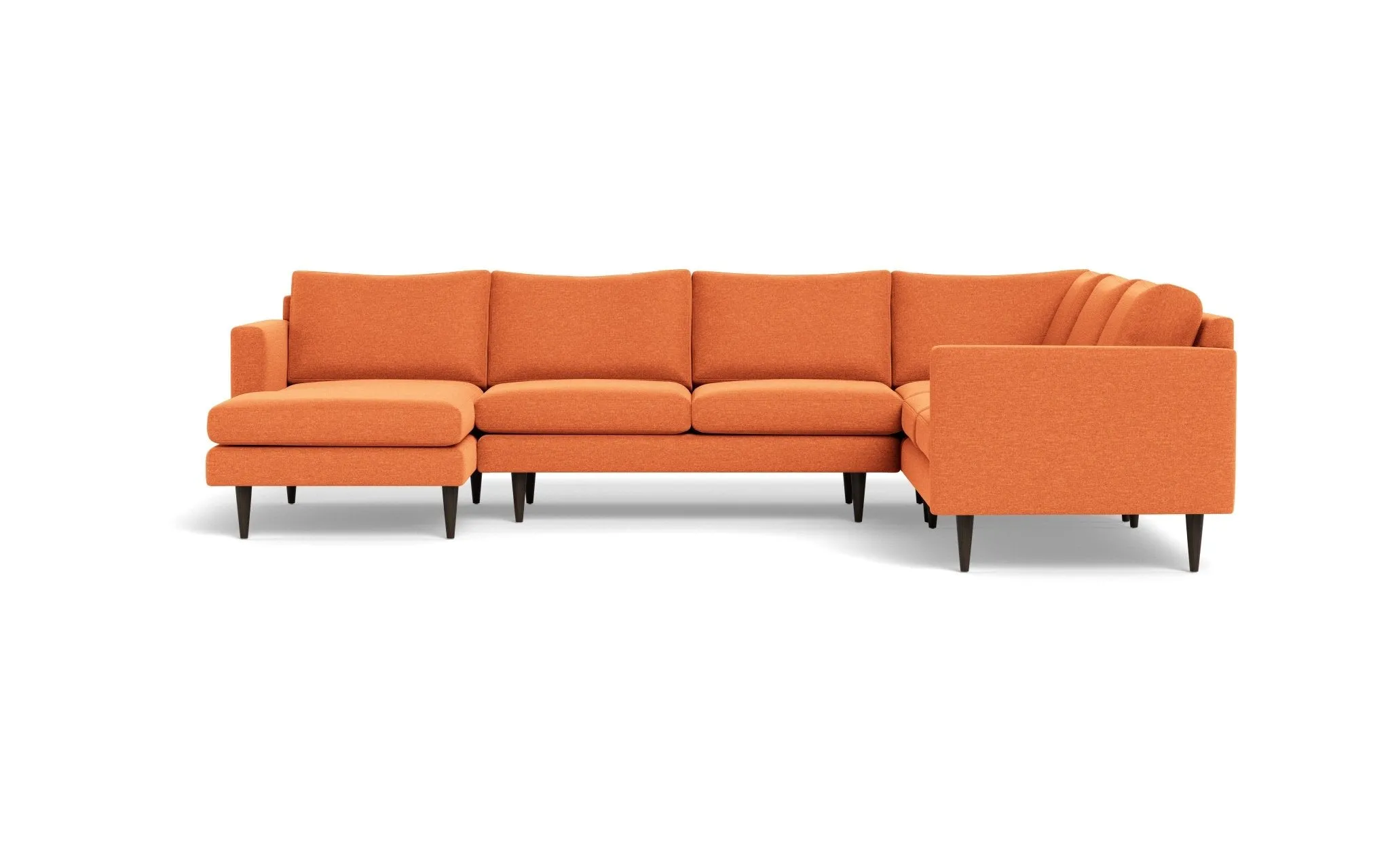 Wallace 131" Untufted Corner Sectionals w. Left Chaise