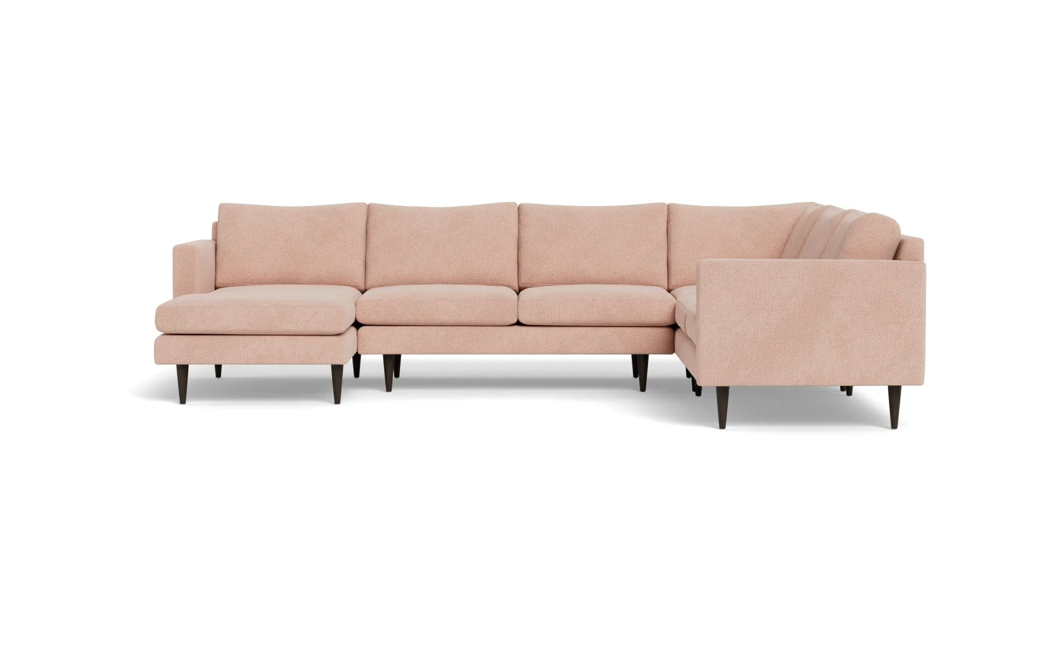 Wallace 131" Untufted Corner Sectionals w. Left Chaise