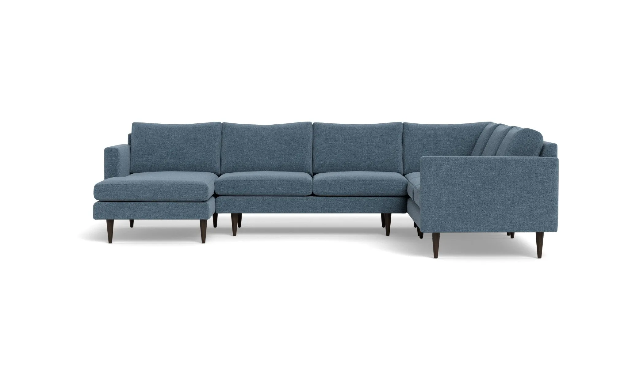 Wallace 131" Untufted Corner Sectionals w. Left Chaise