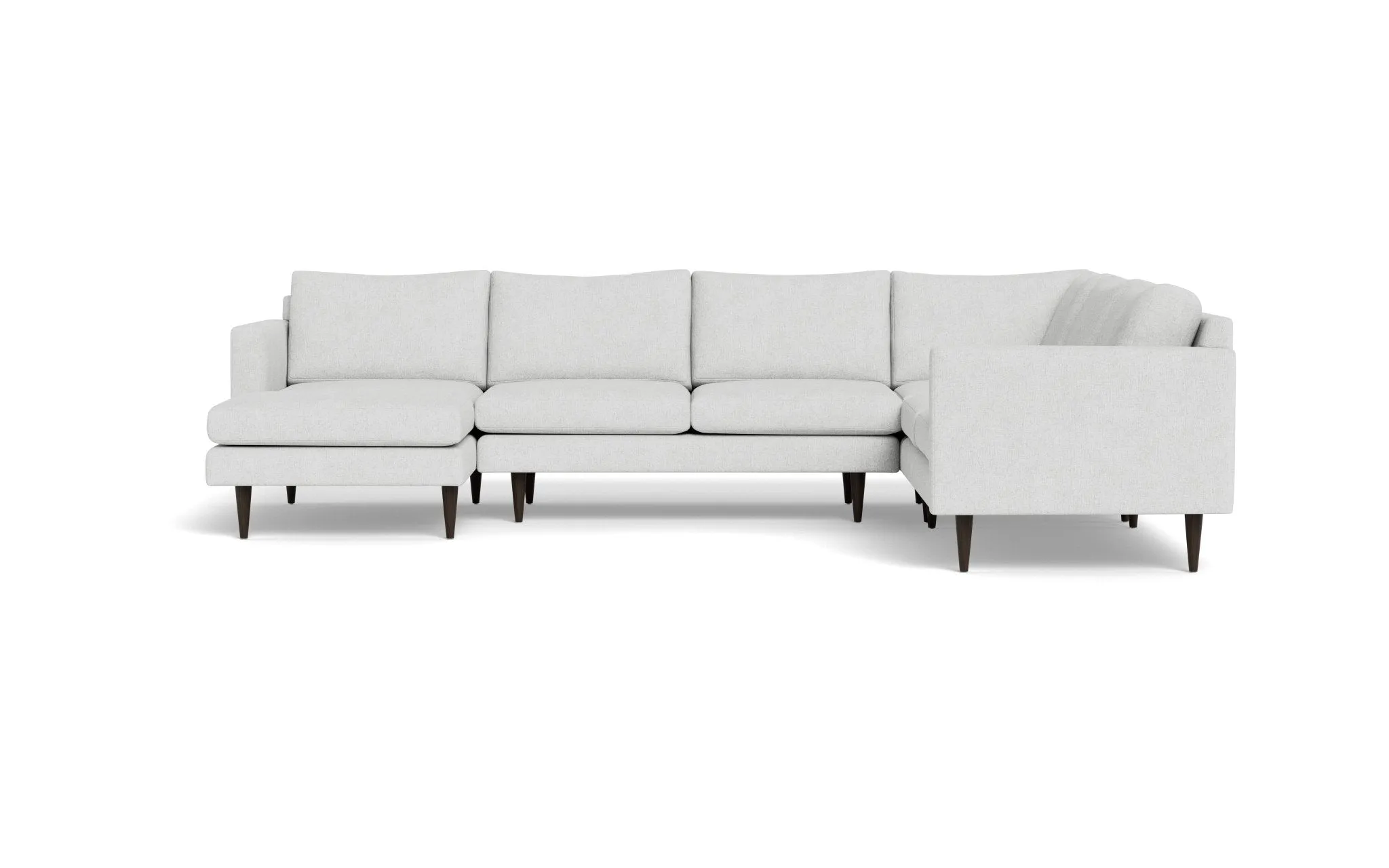 Wallace 131" Untufted Corner Sectionals w. Left Chaise
