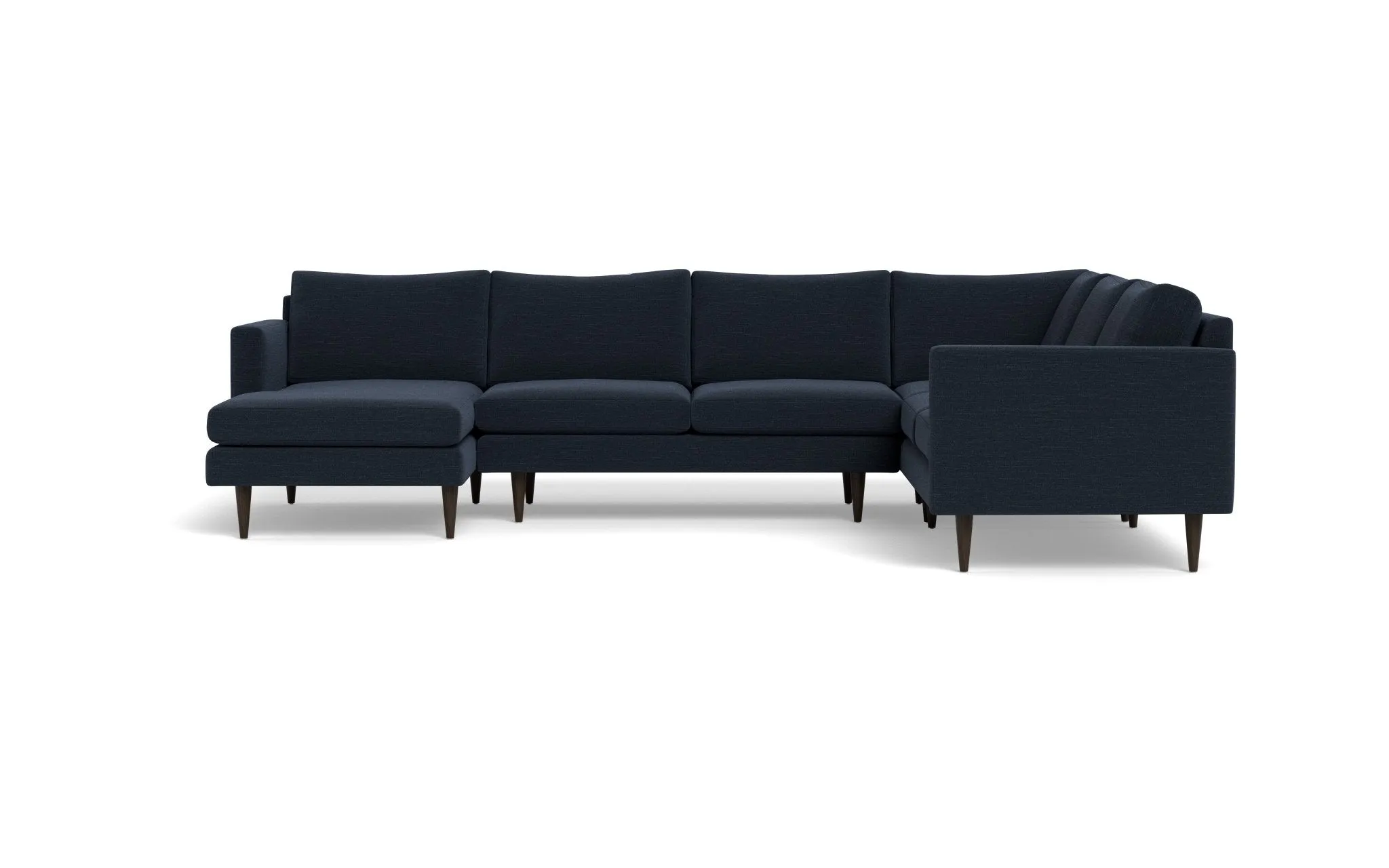 Wallace 131" Untufted Corner Sectionals w. Left Chaise